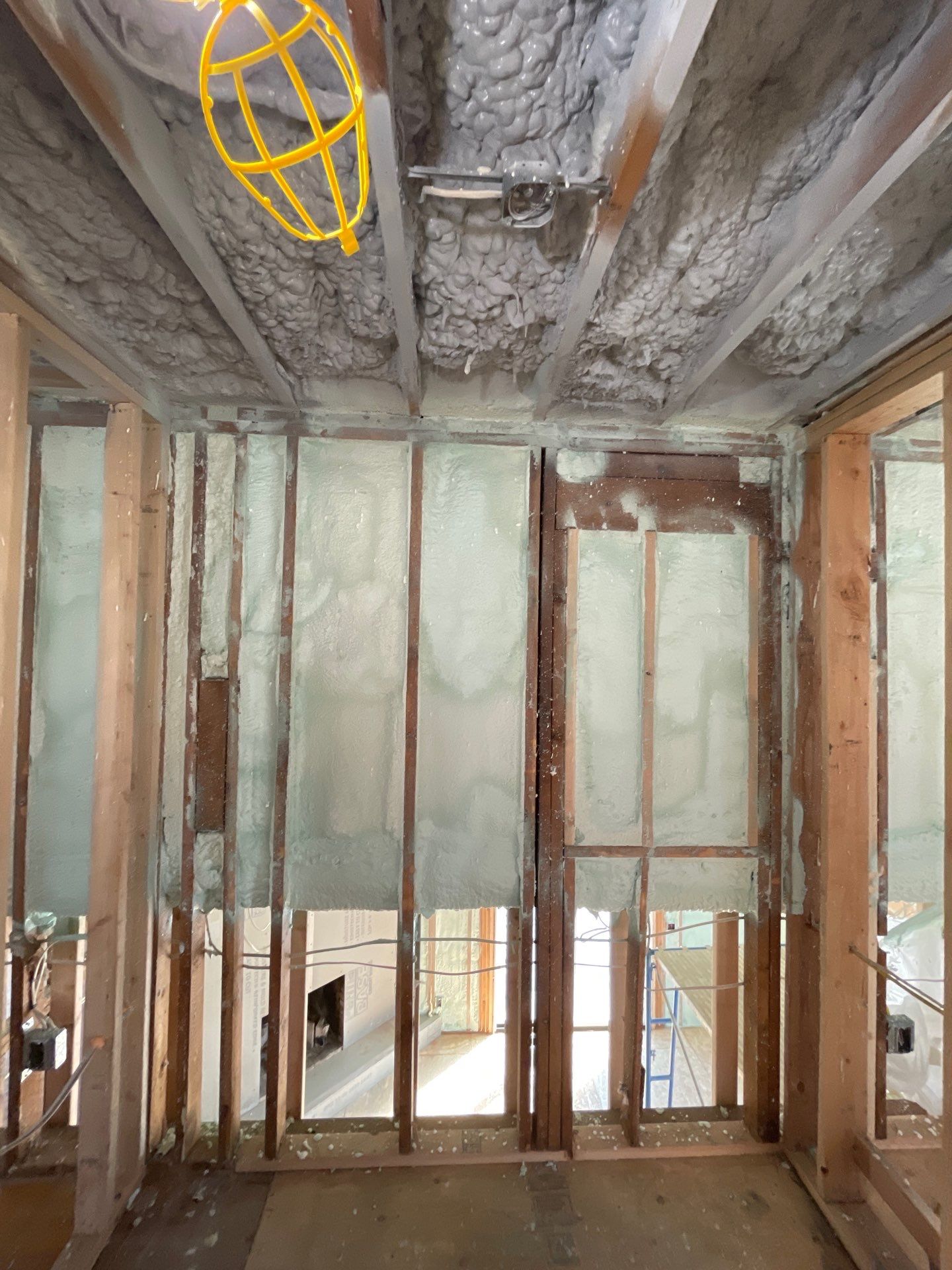 Basement Exterior Walls using Closed Cell Spray Foam by NYS Foam & Energy