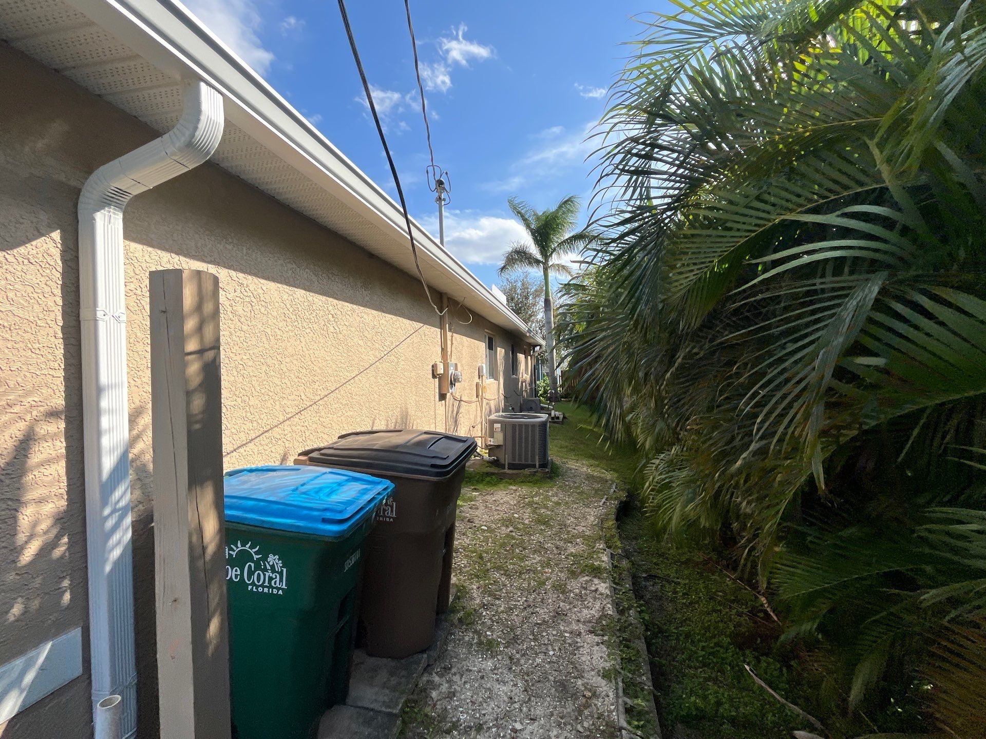 Downspout Extensions for Cape Coral Homes  by Gutter Professors