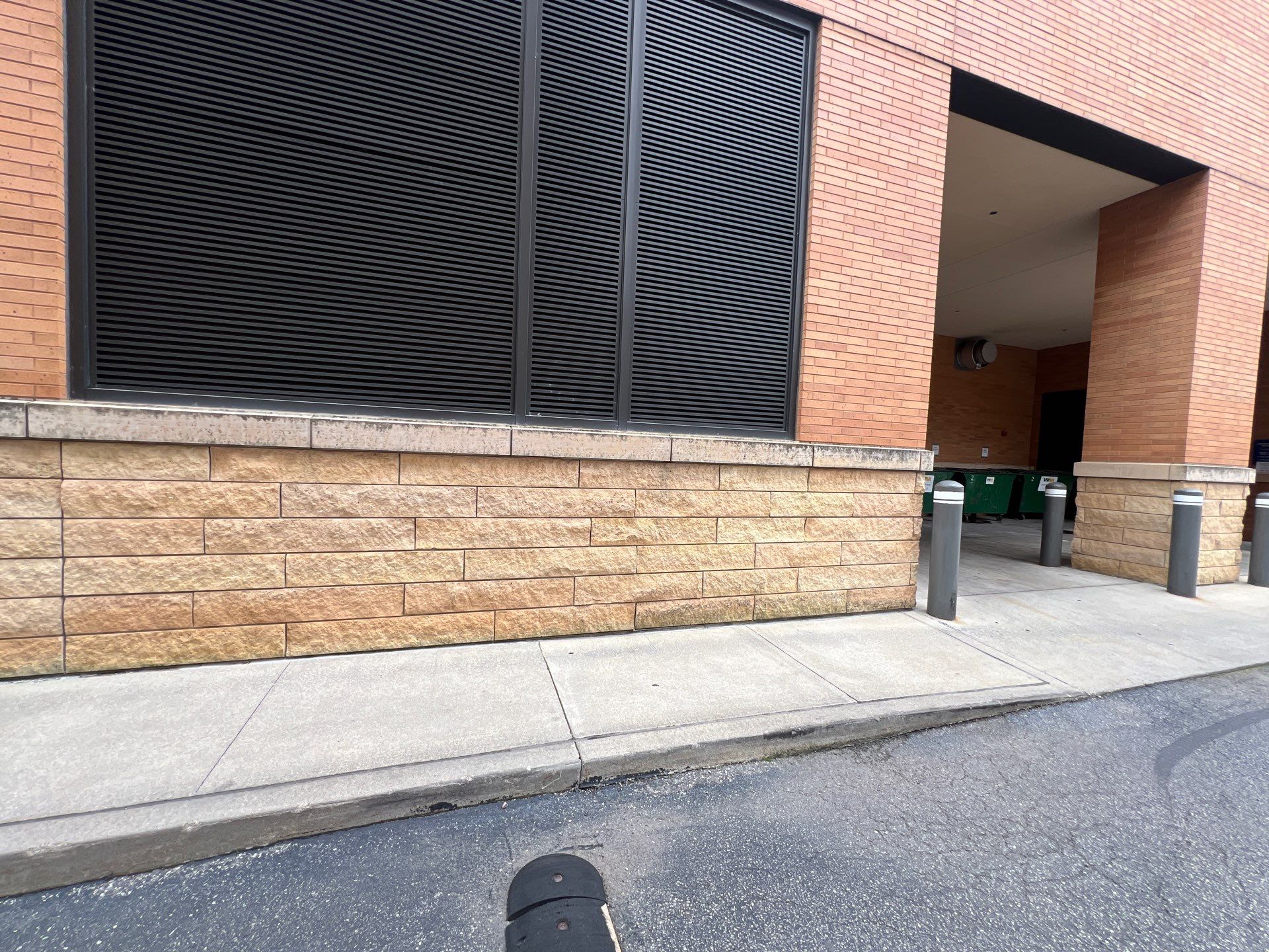 natural stone using Algaecide, soft wash soap by Northern Power Washing LLC.
