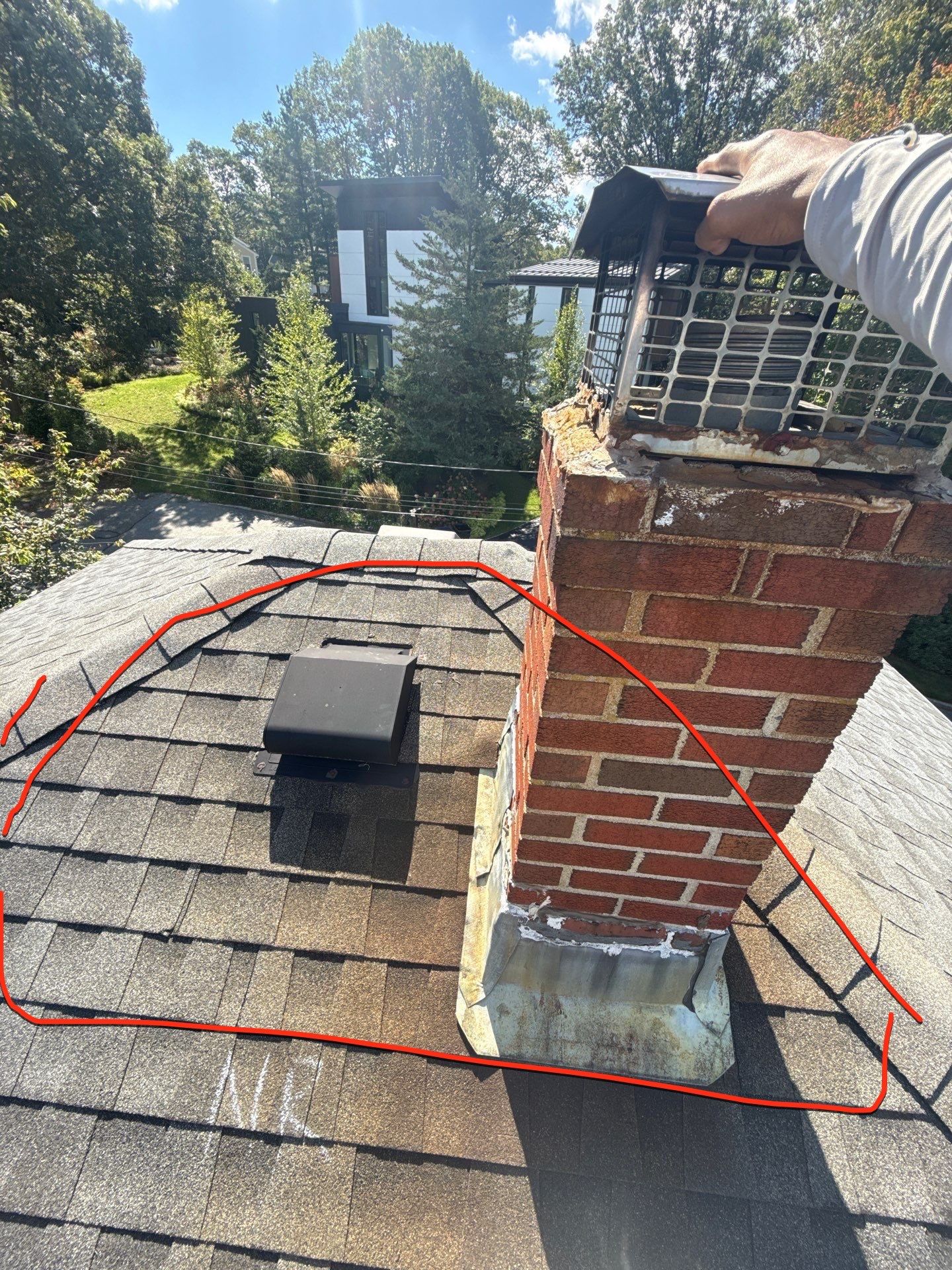 Chimney Area Roof Repair – Lexington, MA by Mighty Dog Roofing of Greater Middlesex County
