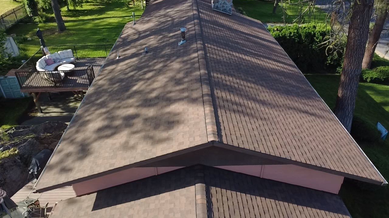 Asphalt Shingle Roof Replacement on Spokane Split-Level Home N Hartley st Spokane, WA 99208  Good - The Cascade System - CertainTeed 50 Year Material Guarantee - Alpine Workmanship Guarantee: 10 Years - Certainteed Landmark® Shingle - Burnt Sienna by Alpine Roofing