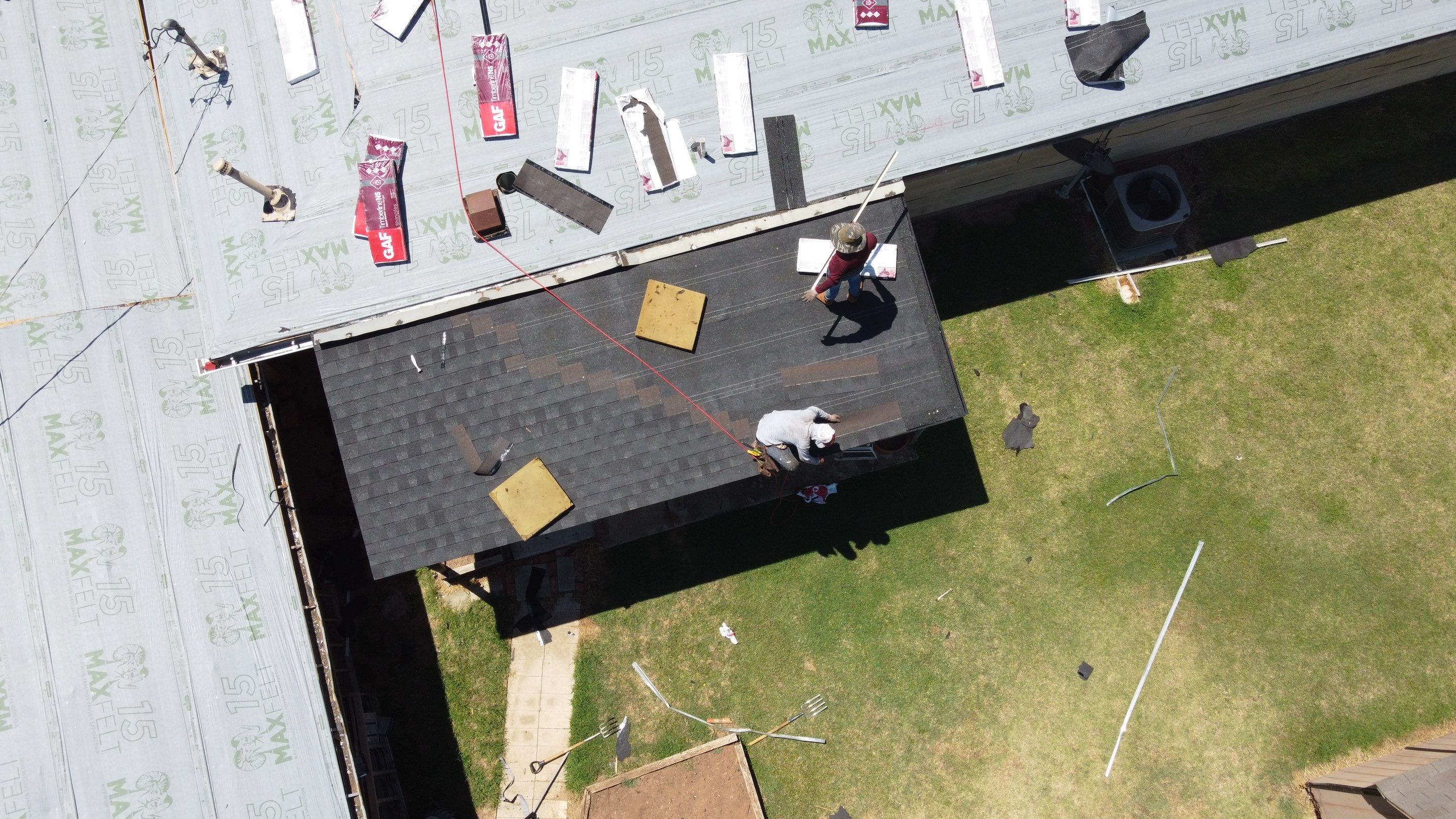 Residential Roofing Installation using GAF Natural Shadow  by A & H Roofing and Contracting