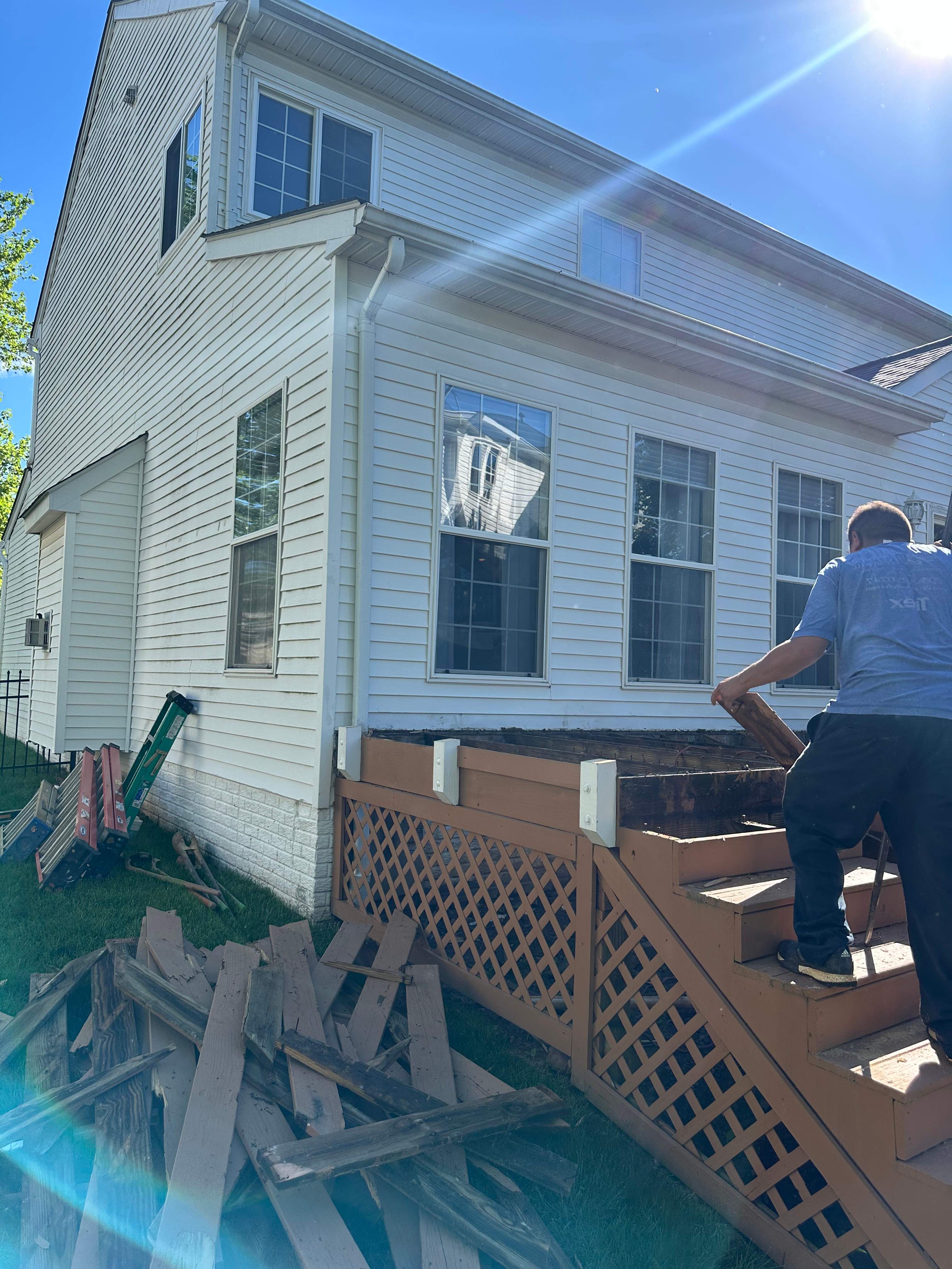 New Trex Composite Deck in Ashburn, VA by Sunburst Construction Inc
