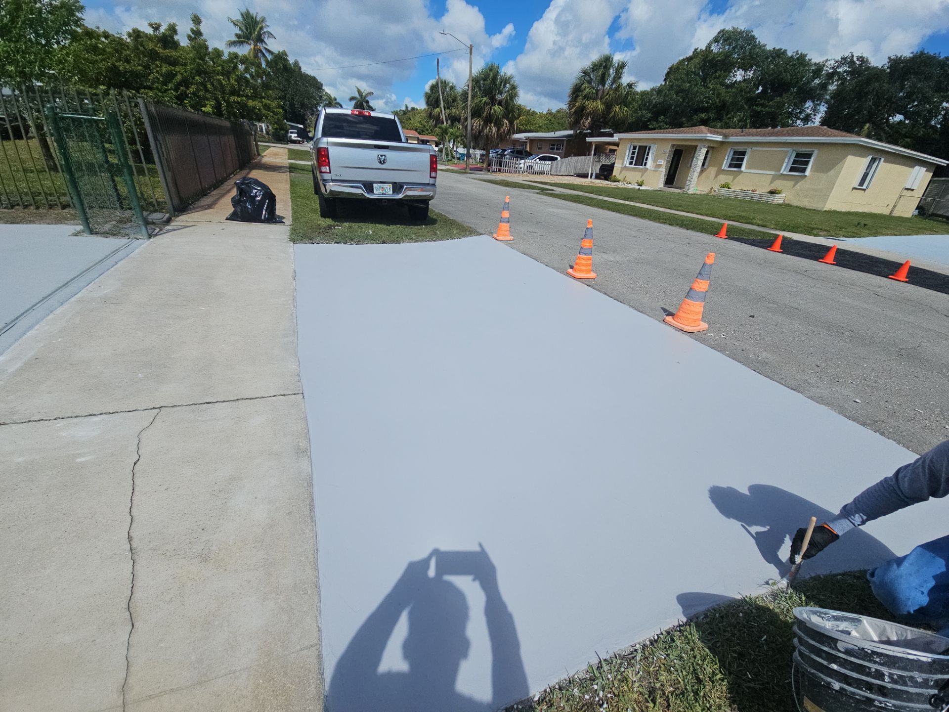 Painted Driveway by Seamless Surfaces