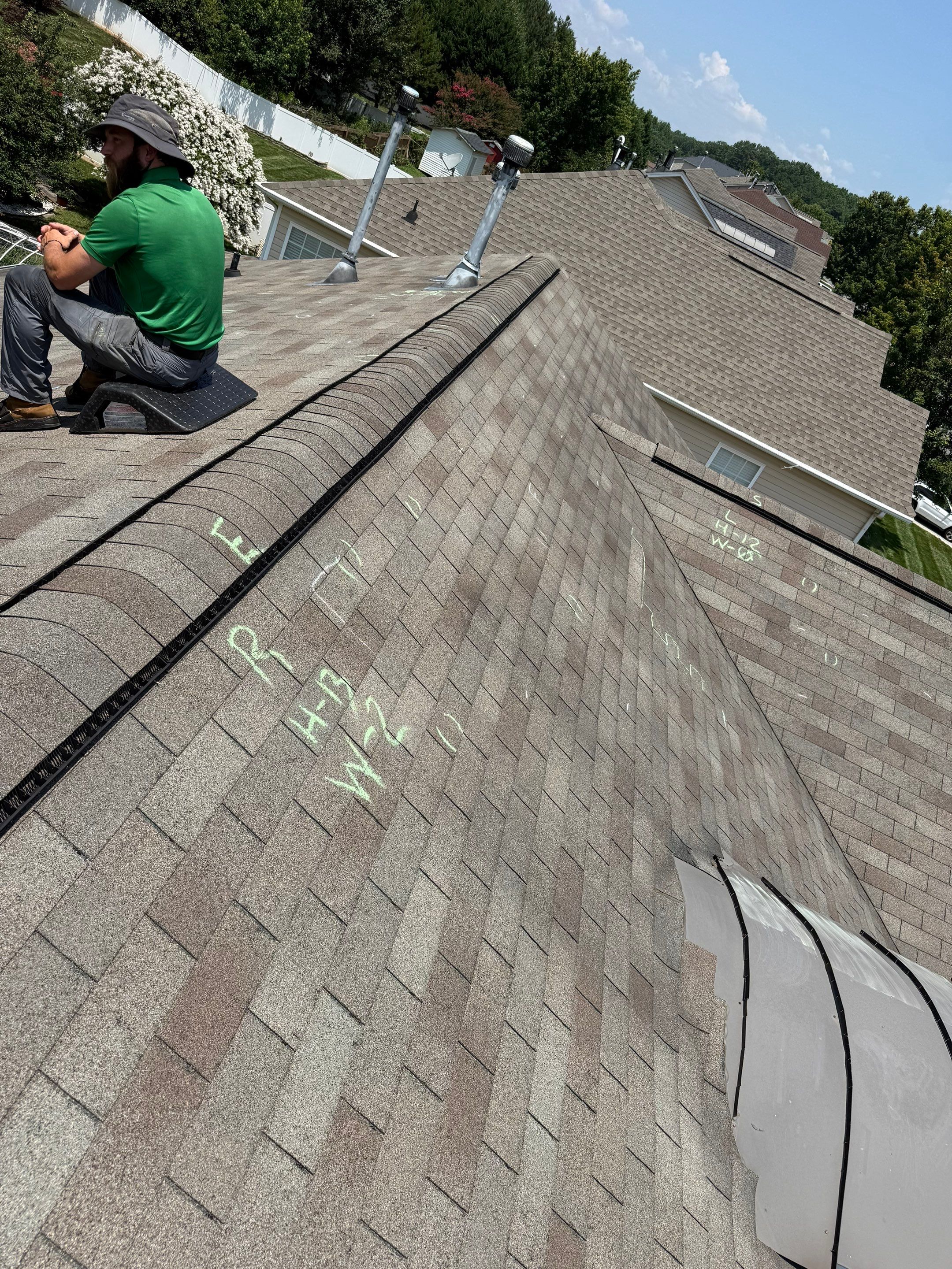 Roof replacement, interior and gutter repair by hail and wind damage by Just Brilliant Restoration JBR