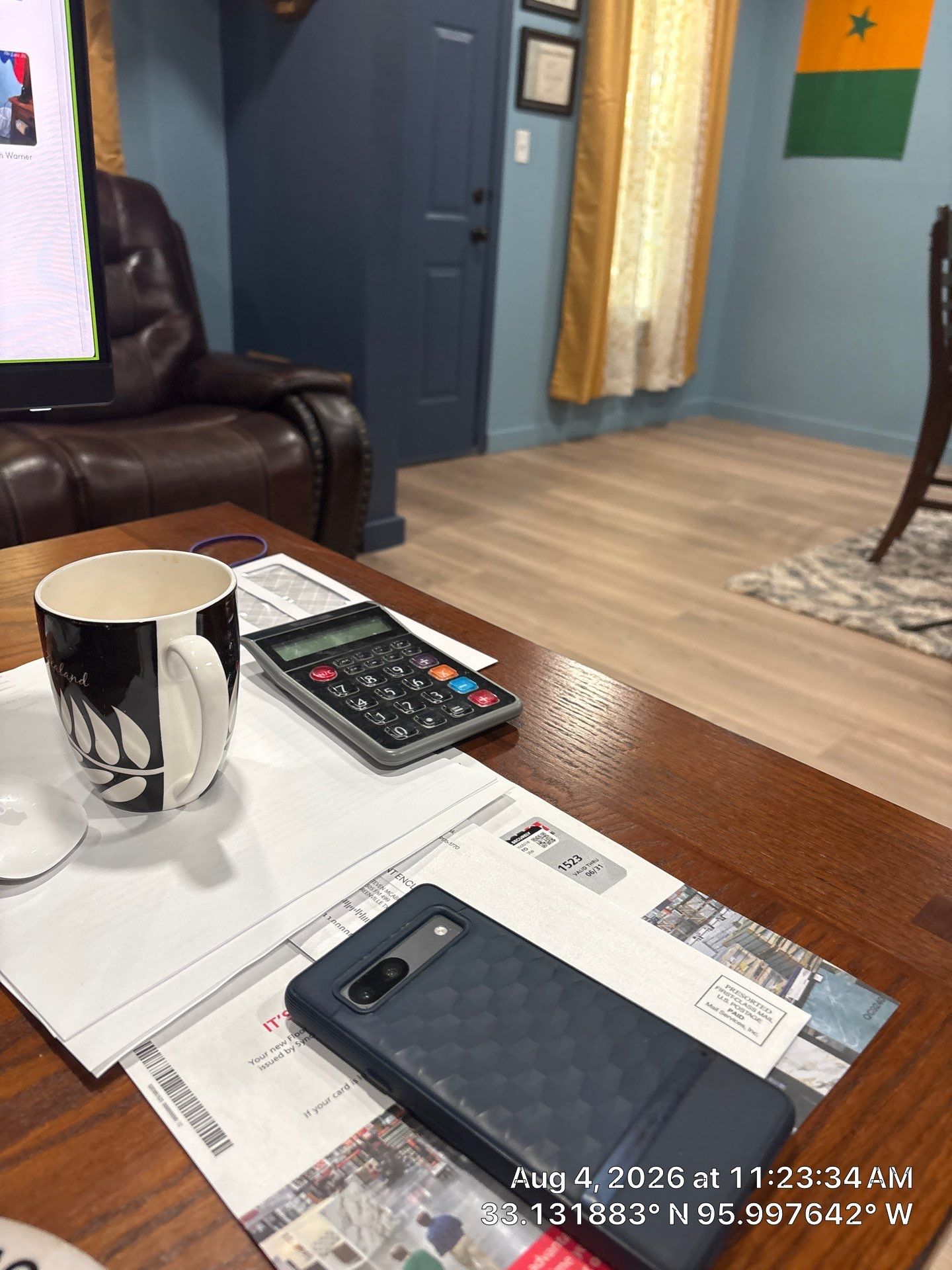 Home Office Transformation with Light Wood Grain Vinyl Plank Flooring in Campbell by CompanyCam Sales Demo