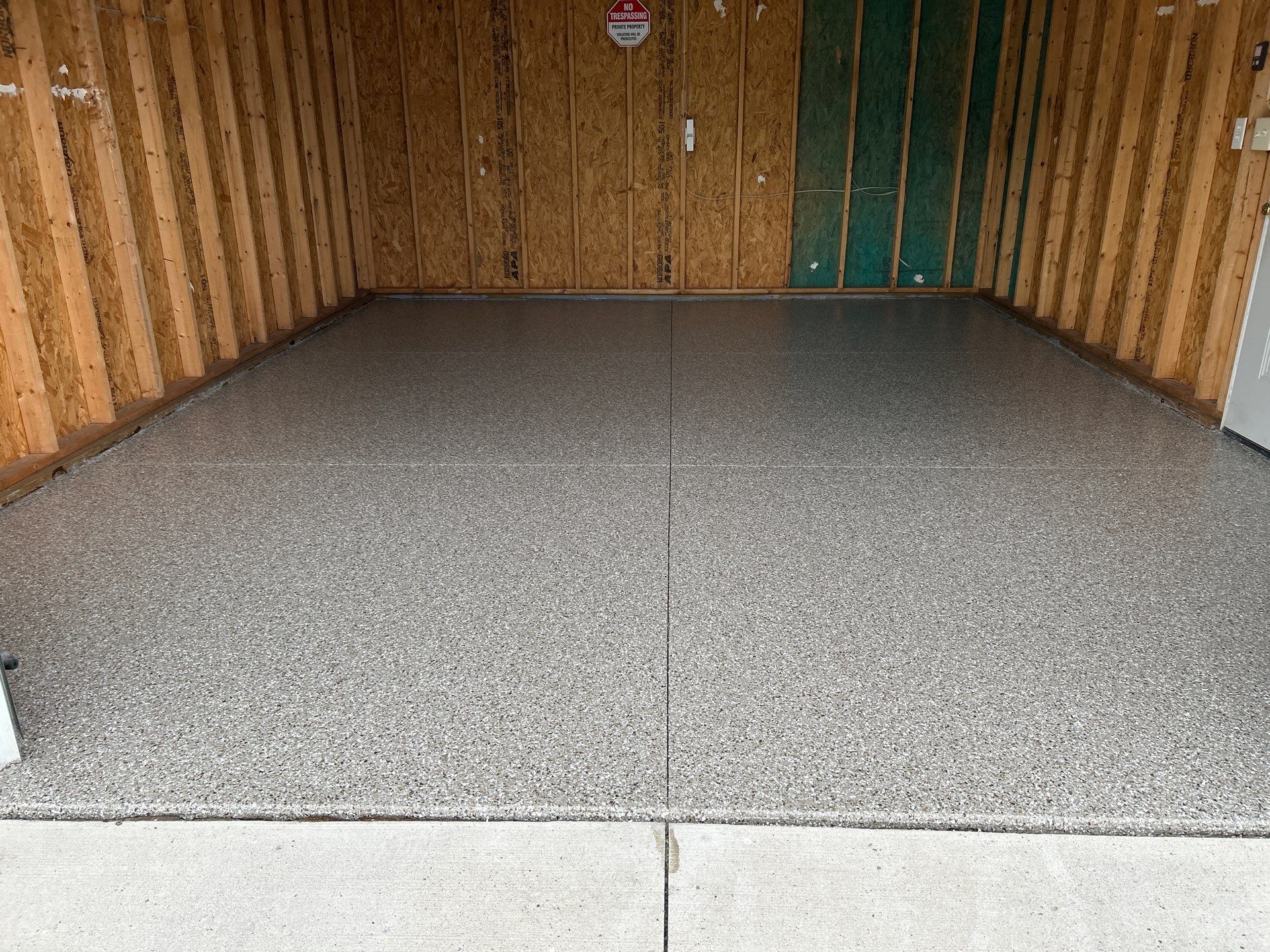 Pebble Beach Coating in Mishawaka! by Innovative Spaces / Innovative Concrete Coatings