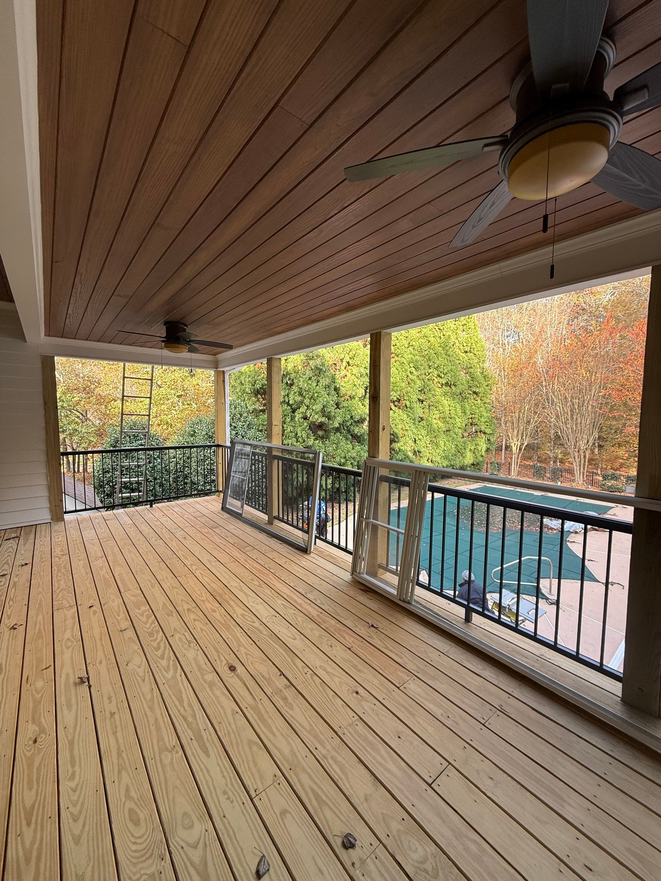 Elevated Deck and Screened-In Porch Replacement in Powder Springs by Swift Home Renovations