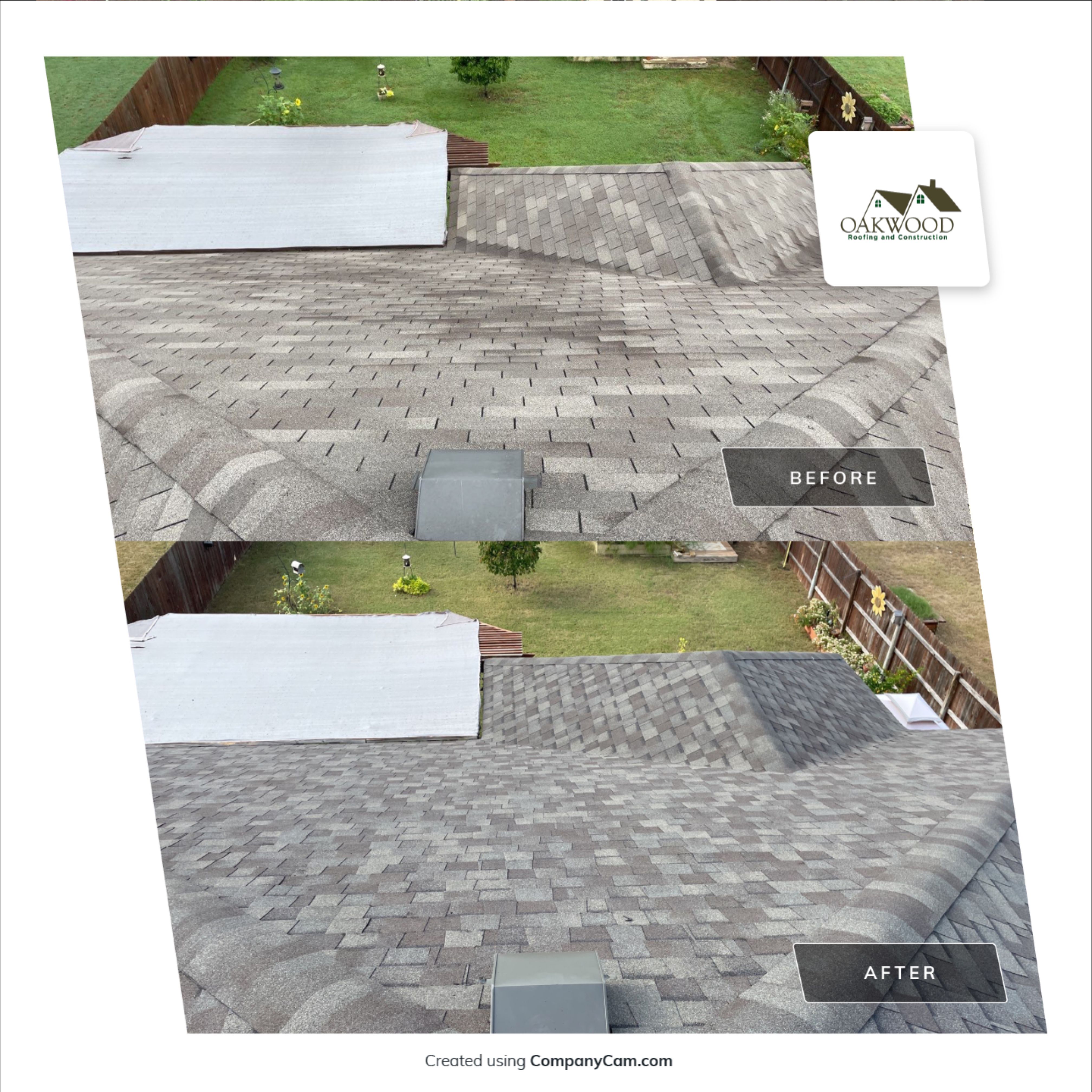 Peggy's roof by Oakwood Roofing and Construction, LLC