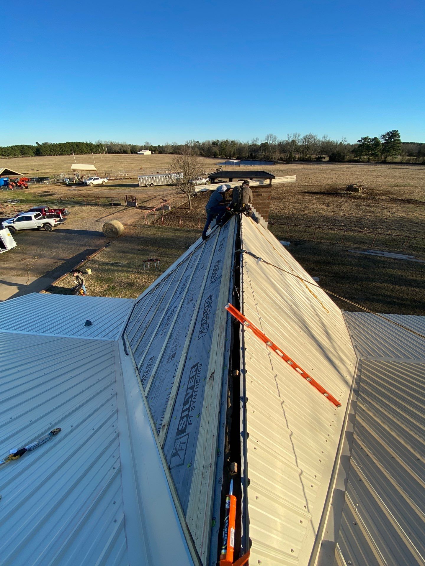 Residential Metal Roof Replacement using Reed's Metals: 26 GA. Colored Residential Metal Panels (Ivory) by Hostetler Roofing