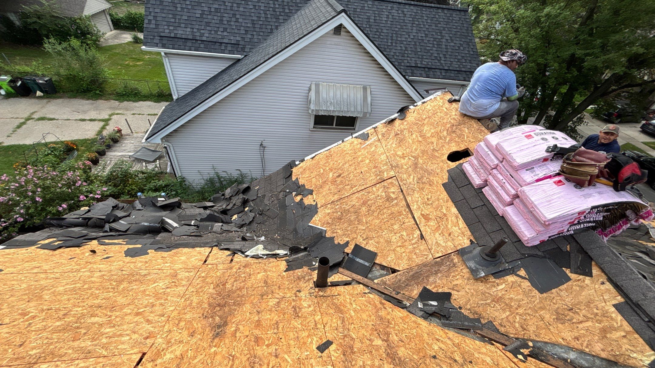 Roof Replacement using Owens Corning Driftwood by 180 Contractors