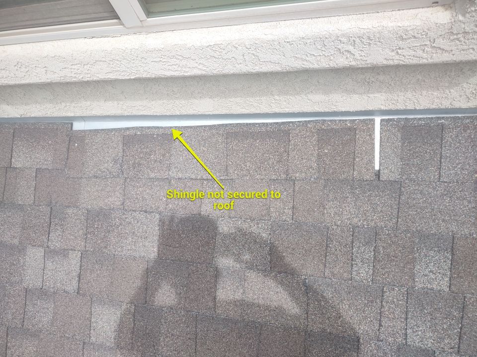 Roof Damage by Bros Roofing