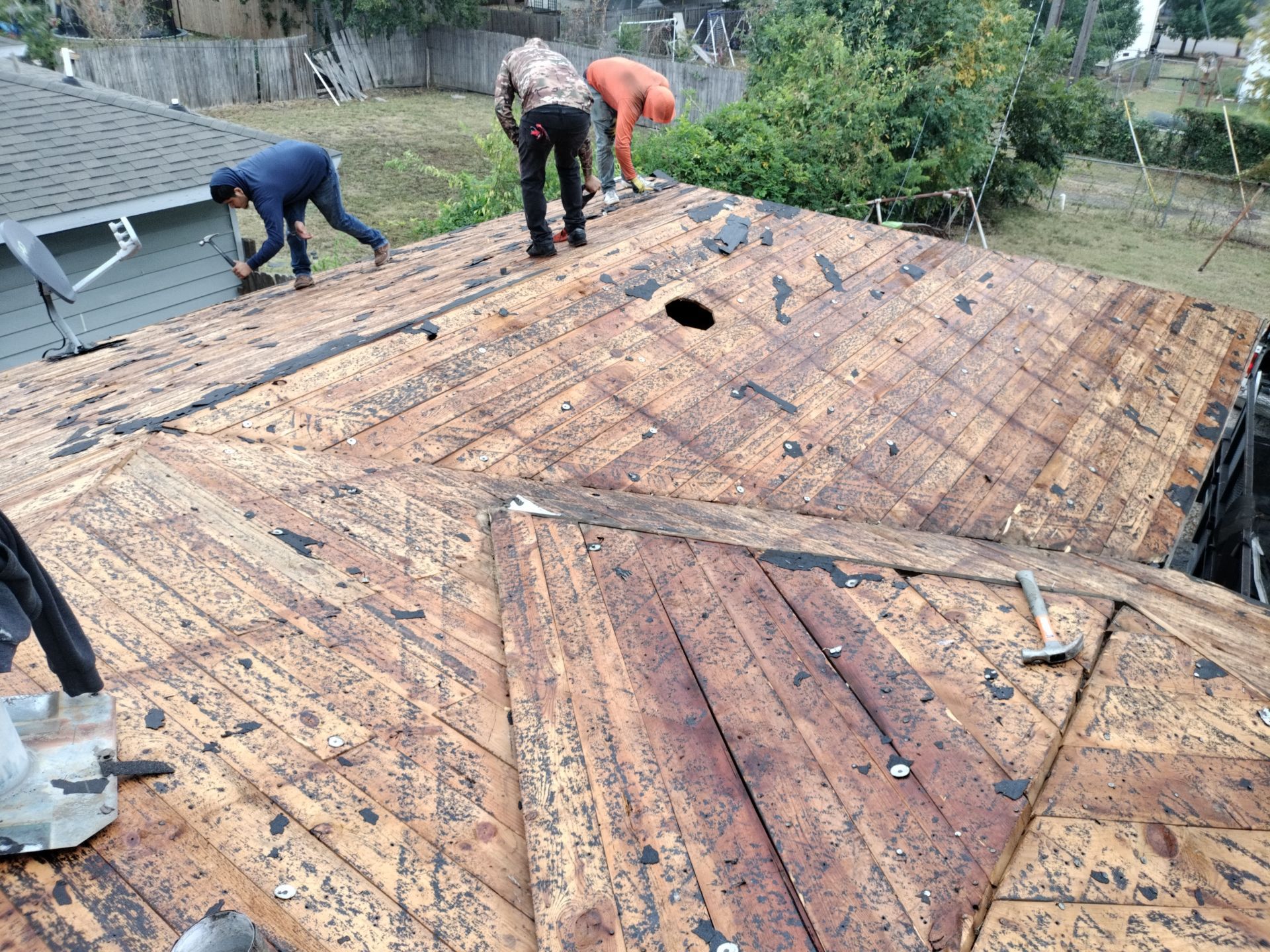 New Roof using GAF HDZ by V General Contractors 