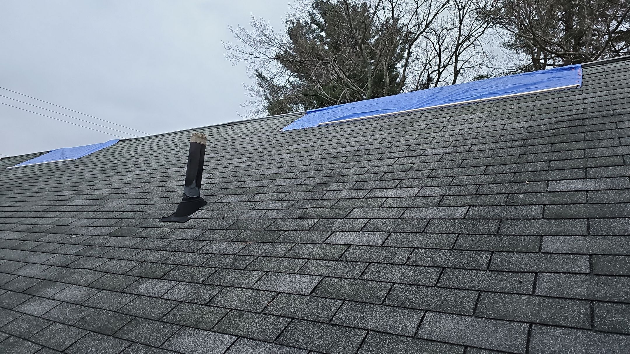 ATLAS PINNACLE COLOR: COASTAL GRANITE DRIP EDGE: BLACK by Eagle Eye Roofing