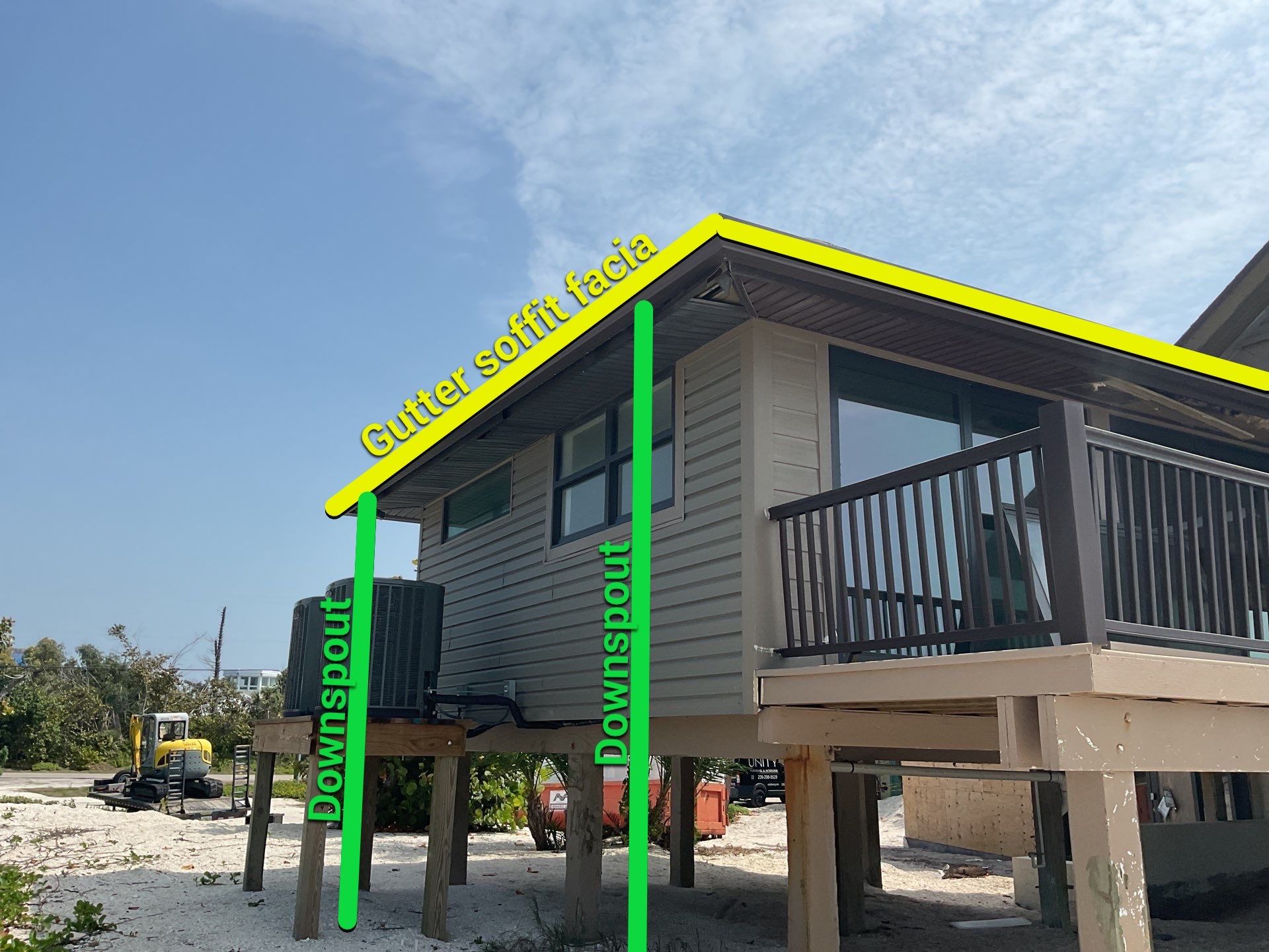 Commercial Gutter Installation in Sanibel FL by Gutter Professors