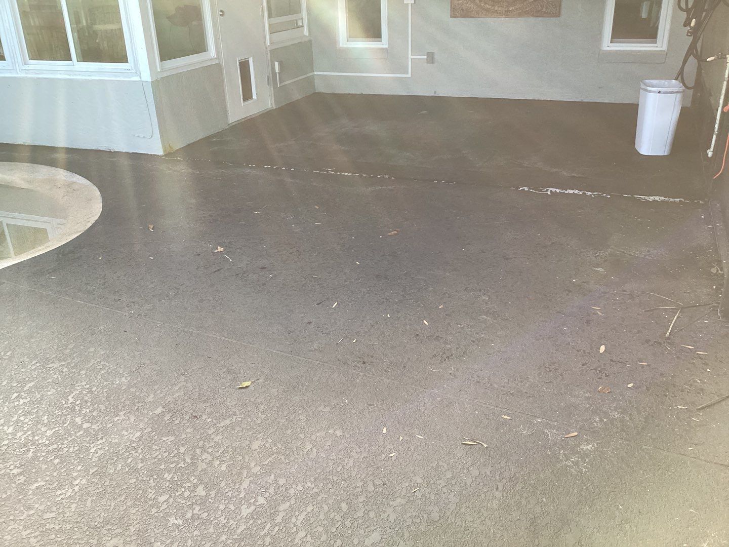 Pool Deck using Pecan by Amvet concrete coatings llc
