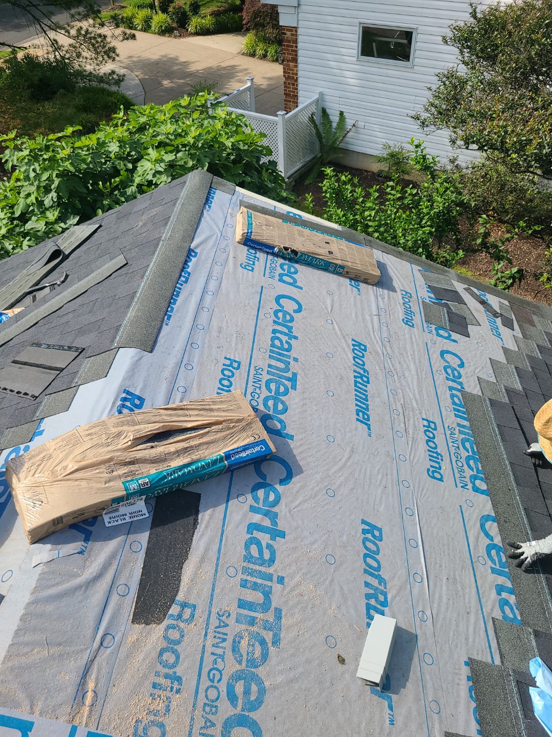 Vienna: Roof Replacement with CertainTeed Landmark Designer Shingles in Moire Black by RM Banning, Inc.