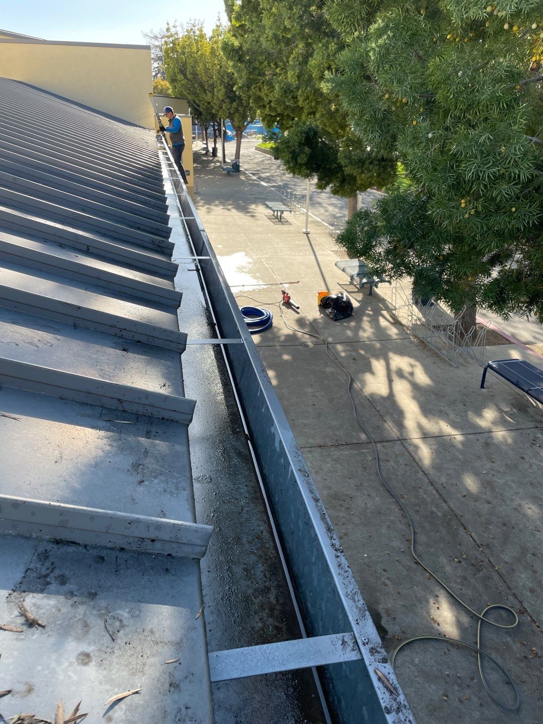 Commercial Gutter Cleaning-Los Altos by All One Solar Shine