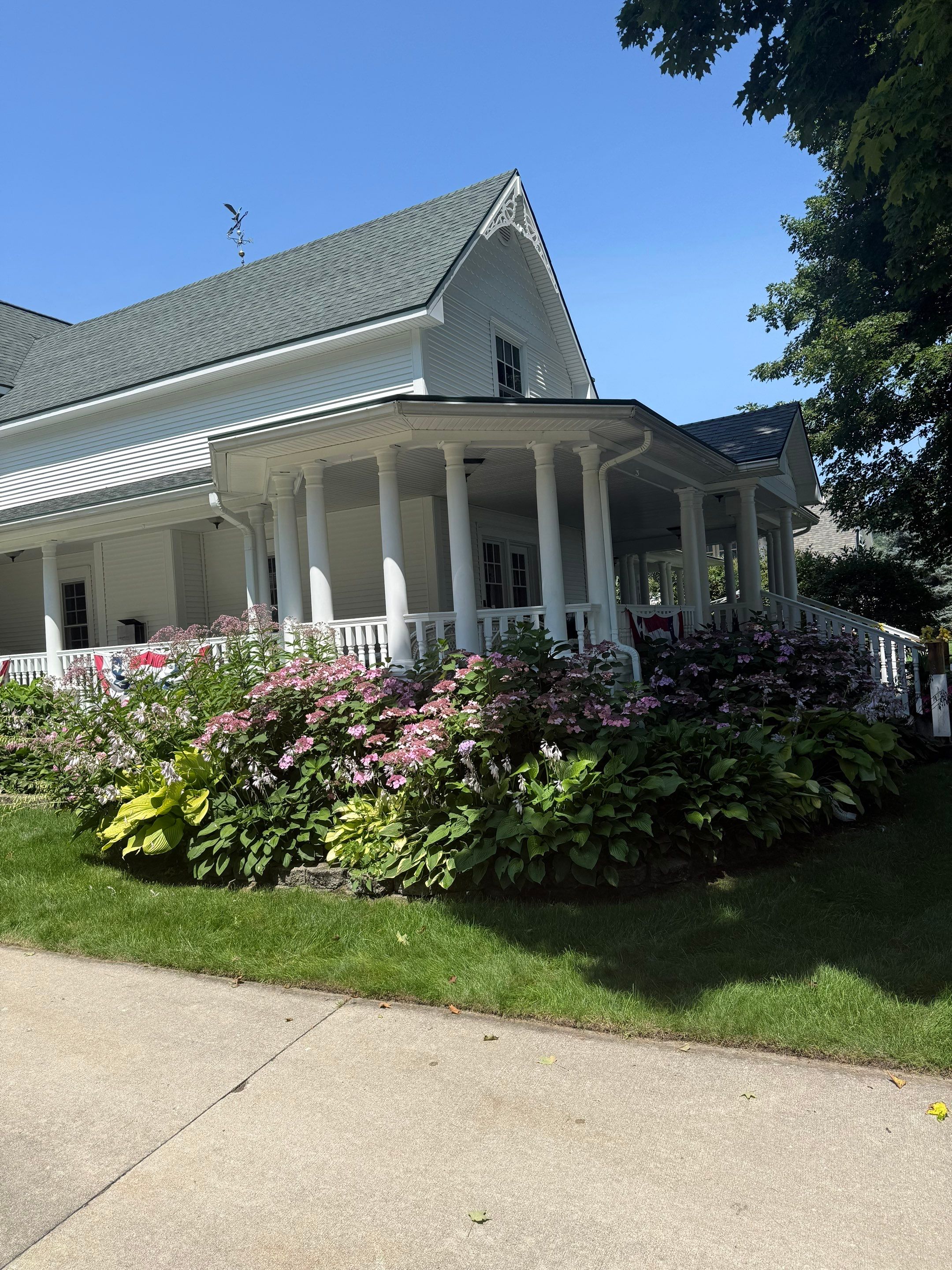 Gutter Helmet Installation for a Traverse City Residential Property by Rainbow Seamless Systems