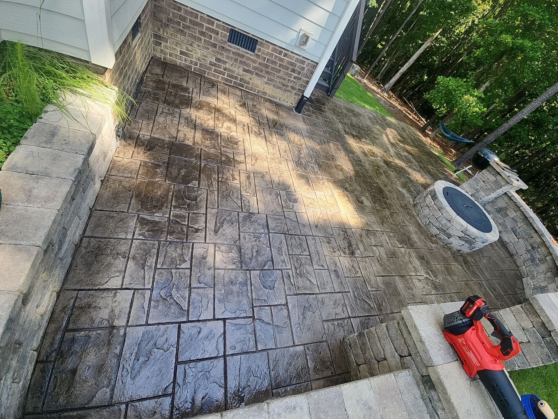 paver patio using Concrete Sealant by DuraSeal