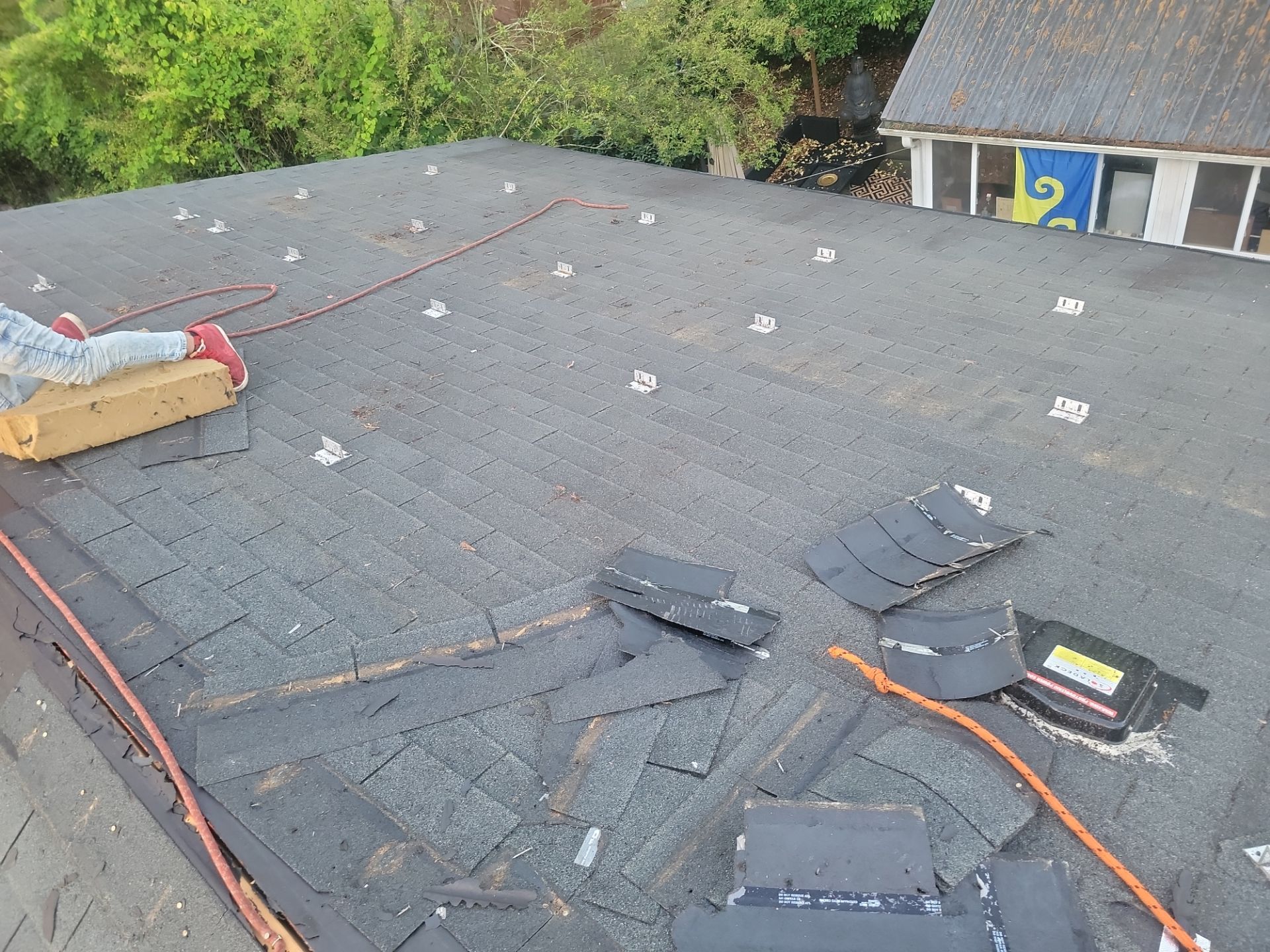 Residential Roof Replacement using Owens Corning Trudef Twilight Black by Inspector Roofing and Restoration