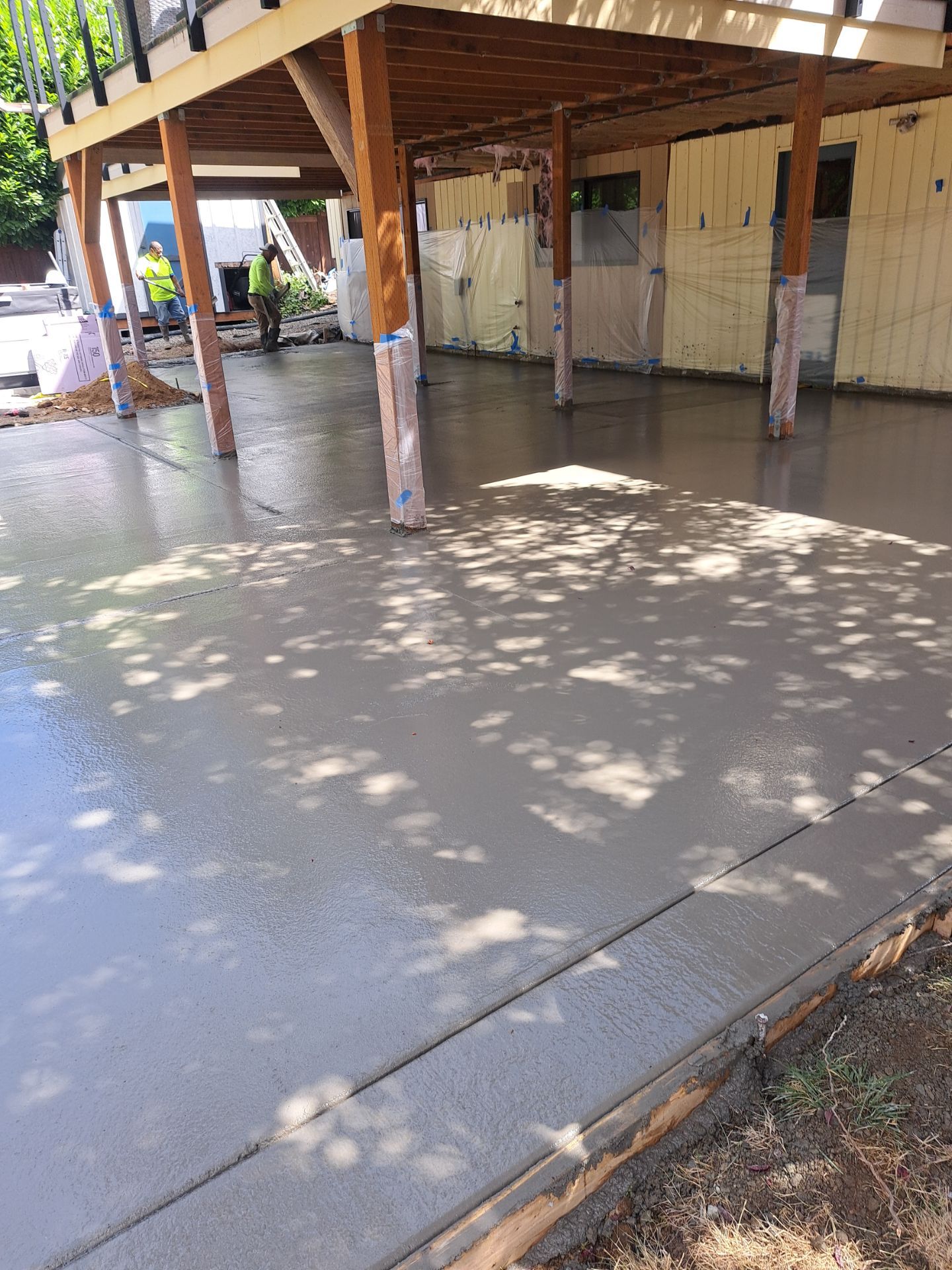 Concrete Back Patio Renovation | Edmonds  by Jireh Asphalt & Concrete Inc 