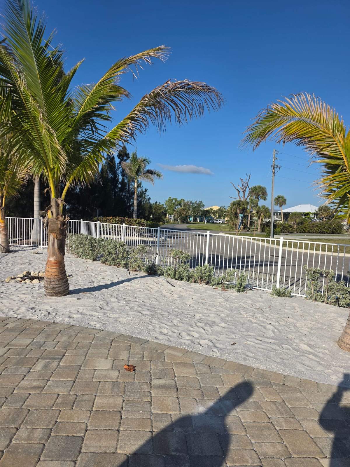 White Aluminum Railing Installation for Commercial Property in Port Charlotte by True Fence LLC