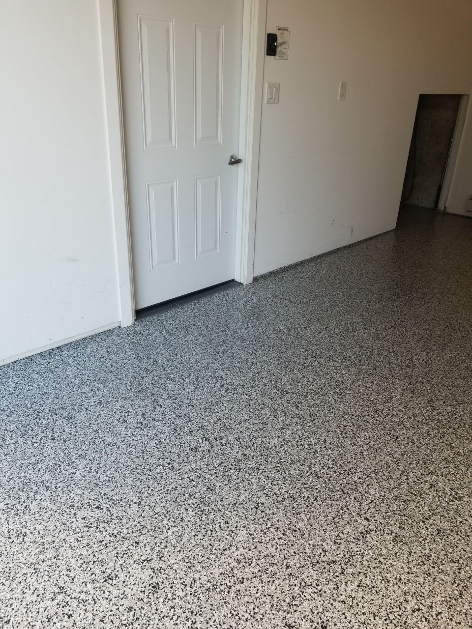 Garage Floor Coating in Penntek Domino by Spectrum Painting, LLC