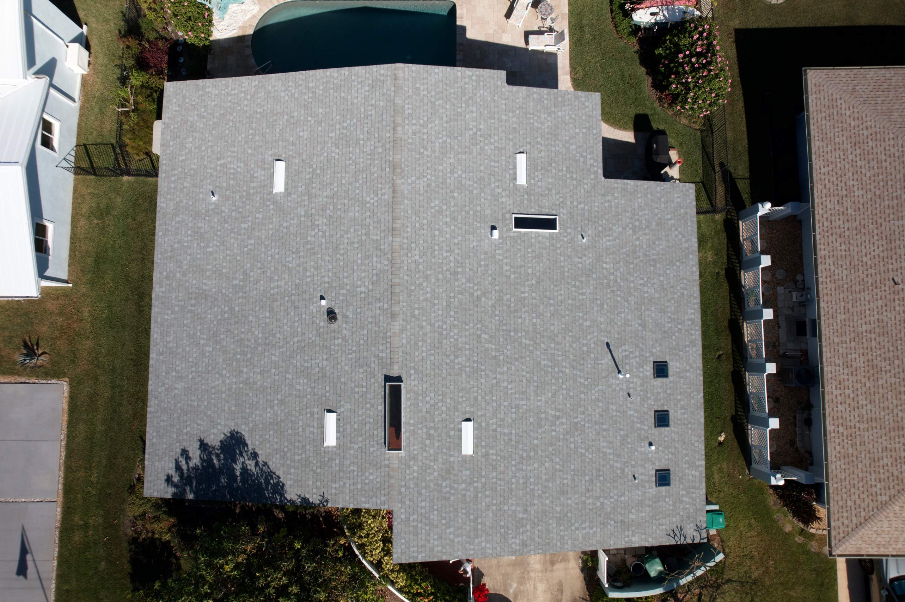 Cocoa Beach Roof Replacement Featuring Tamko Titan Shingles and Skylights by Wiedmann Construction & Roofing