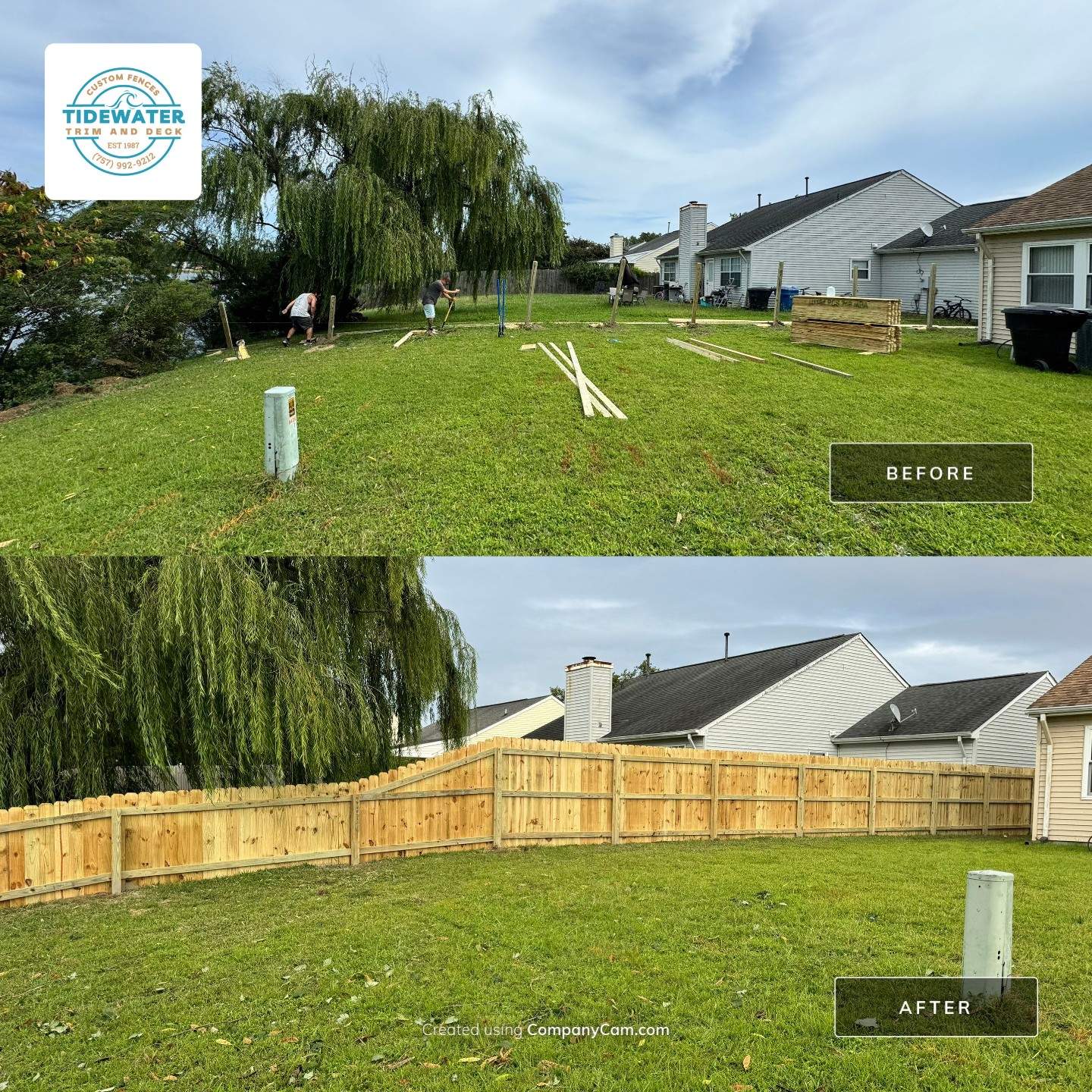 Transforming Yards, One Fence at a Time by Tidewater Fence