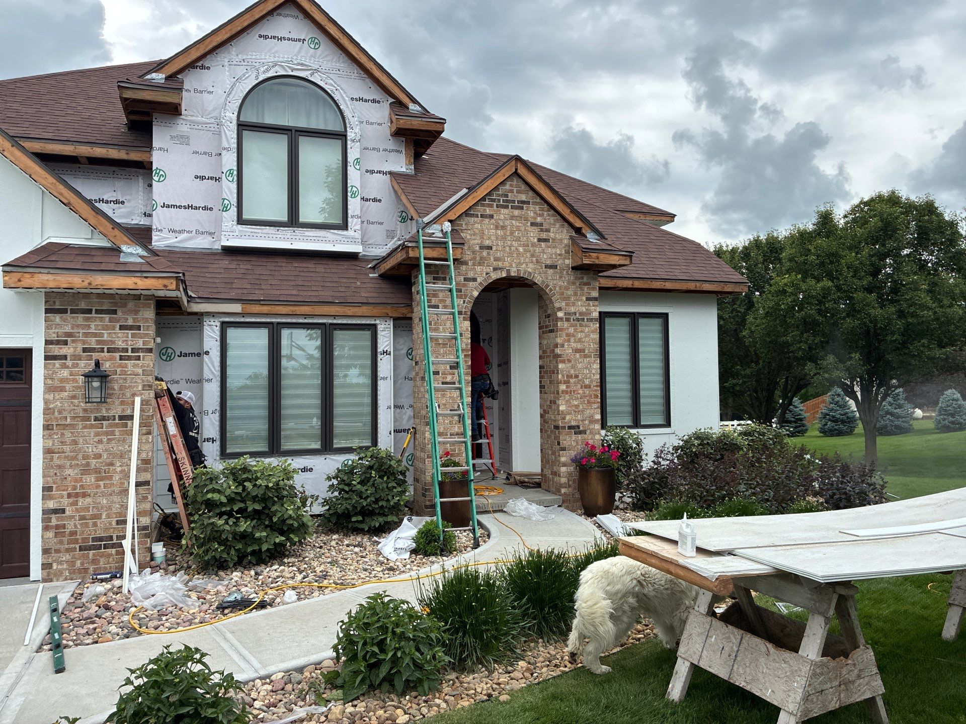 James Hardie Arctic White Siding Replacement in Gretna by Carps Complete Exteriors 