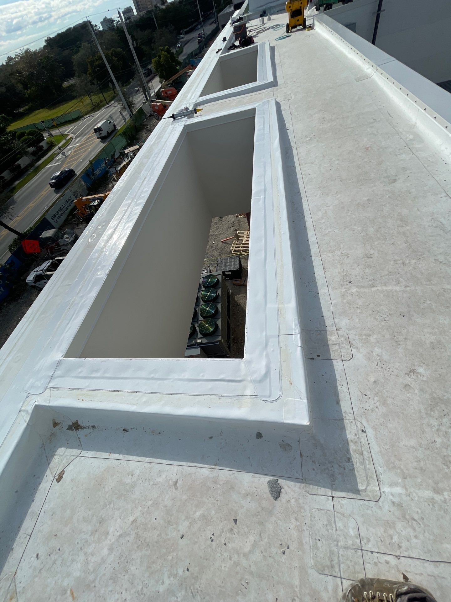 Commercial TPO Membrane Roof Installation at Pinecrest Educational Facility by AJF ROOFING INC