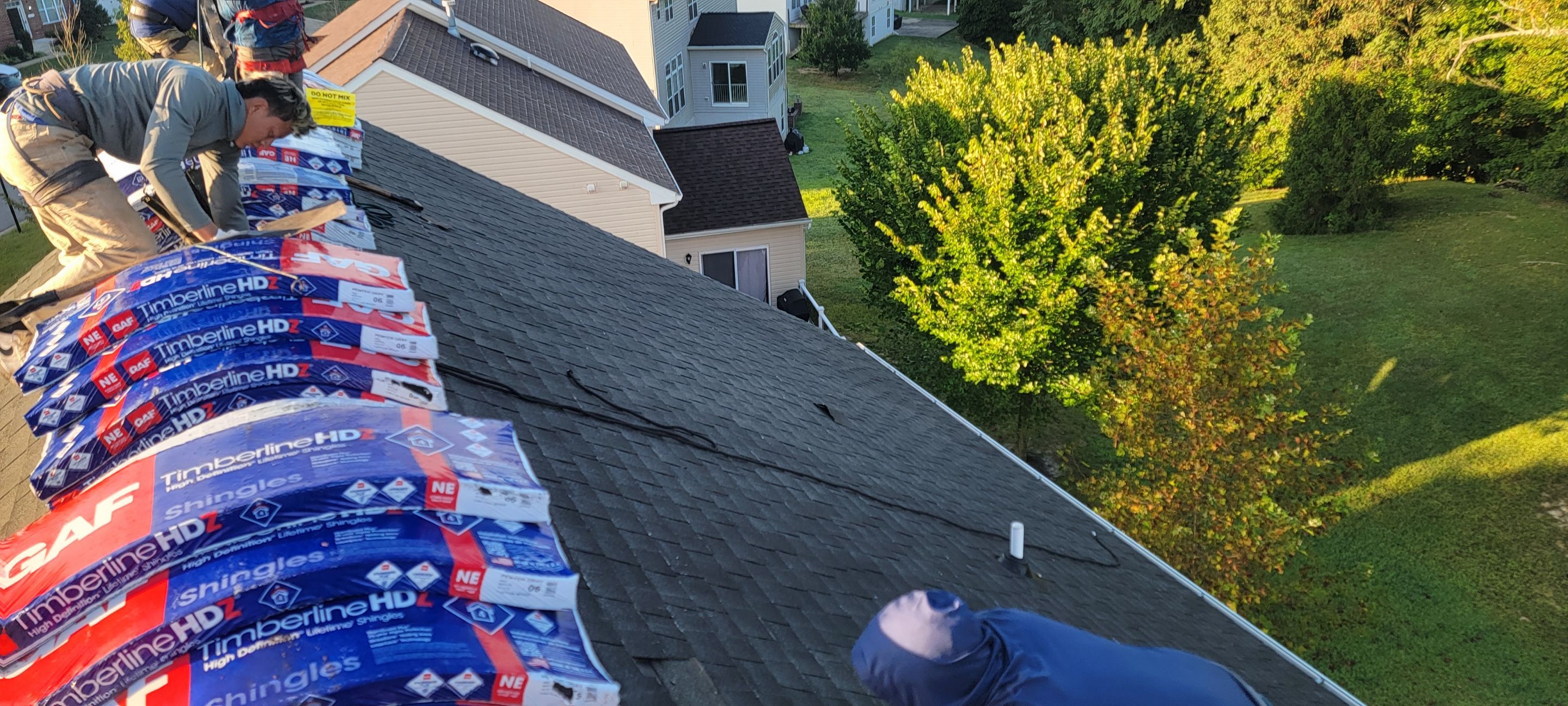 Roof Installation using GAF Timberline HDZ by ExteriorPros