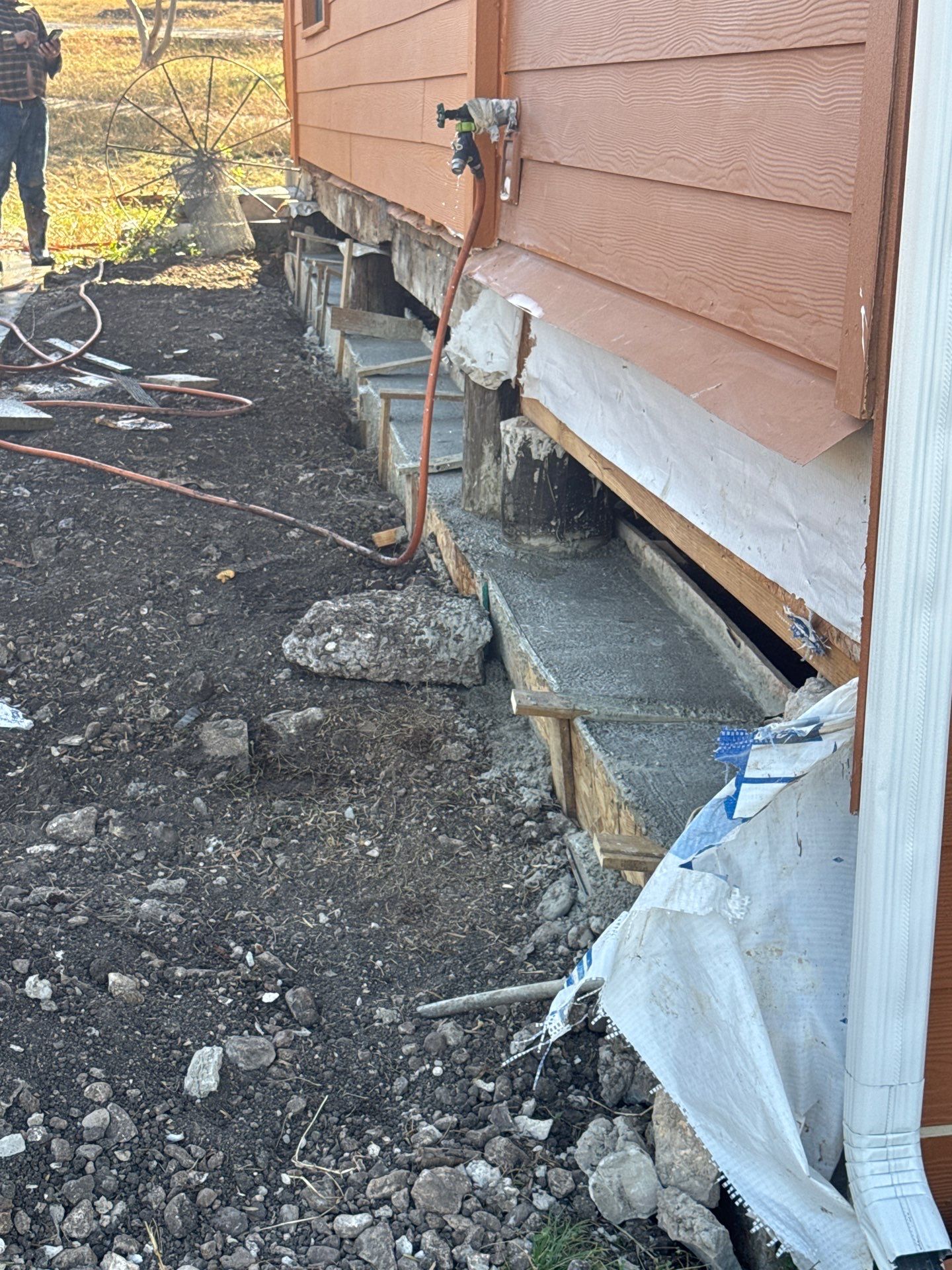 Rock removal and stone installation  by TXN Remodeling n Construction