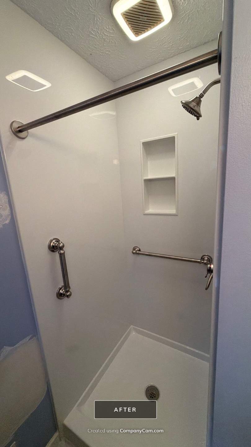 Shower Stall - Kit vs Custom by BathPlanet SW Virginia