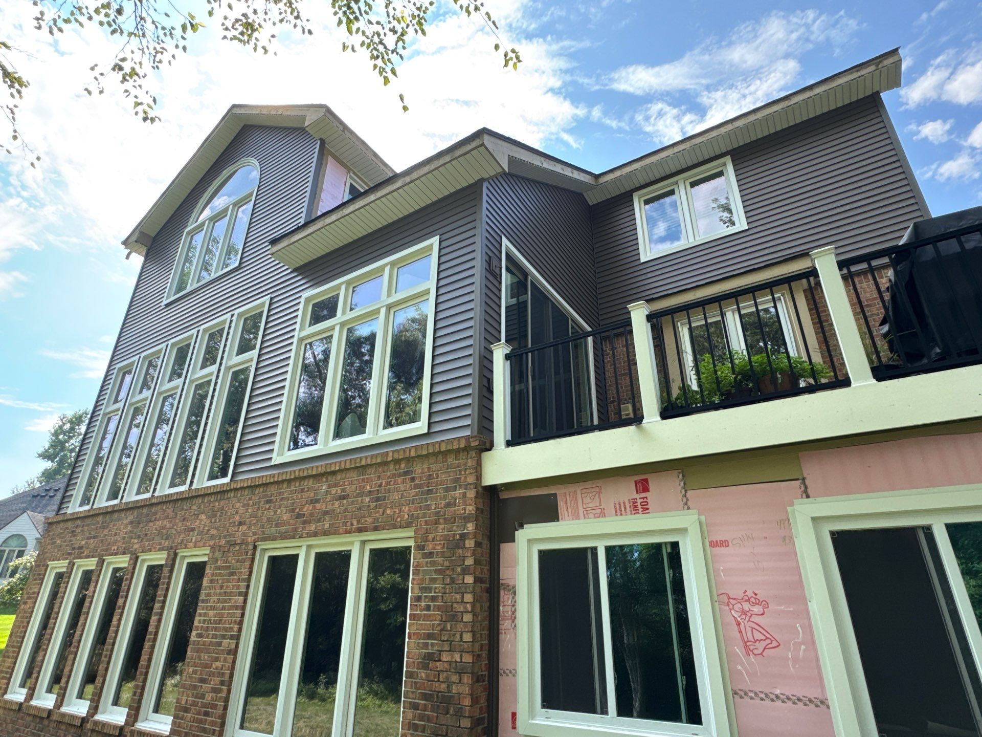 Siding Replacement using Alside Odyssey D4" Flagship Brown by 180 Contractors