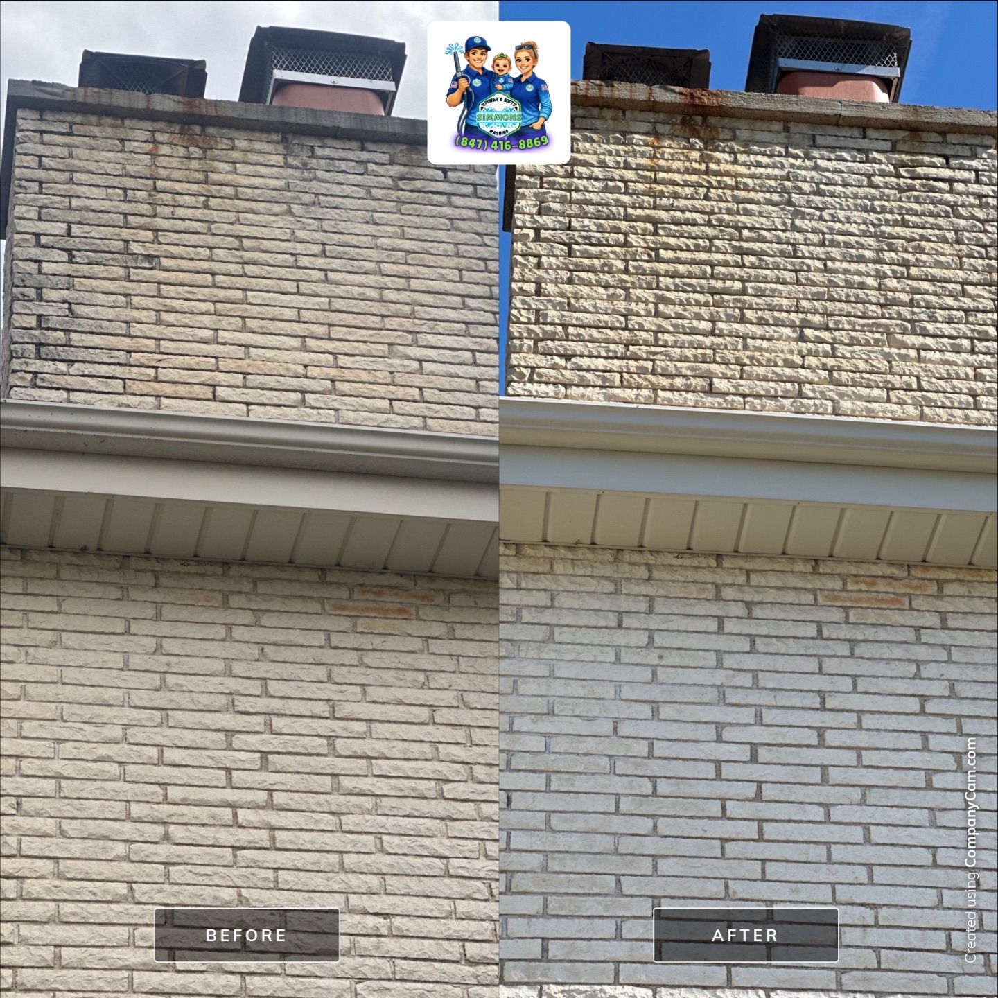 Highland Park, IL House Wash by Simmons Power & Soft Washing