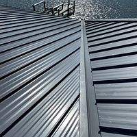 24ga 1.5" Mechanical Seam Charcoal Gray  by Total Roofing System The Metal Roof Experts