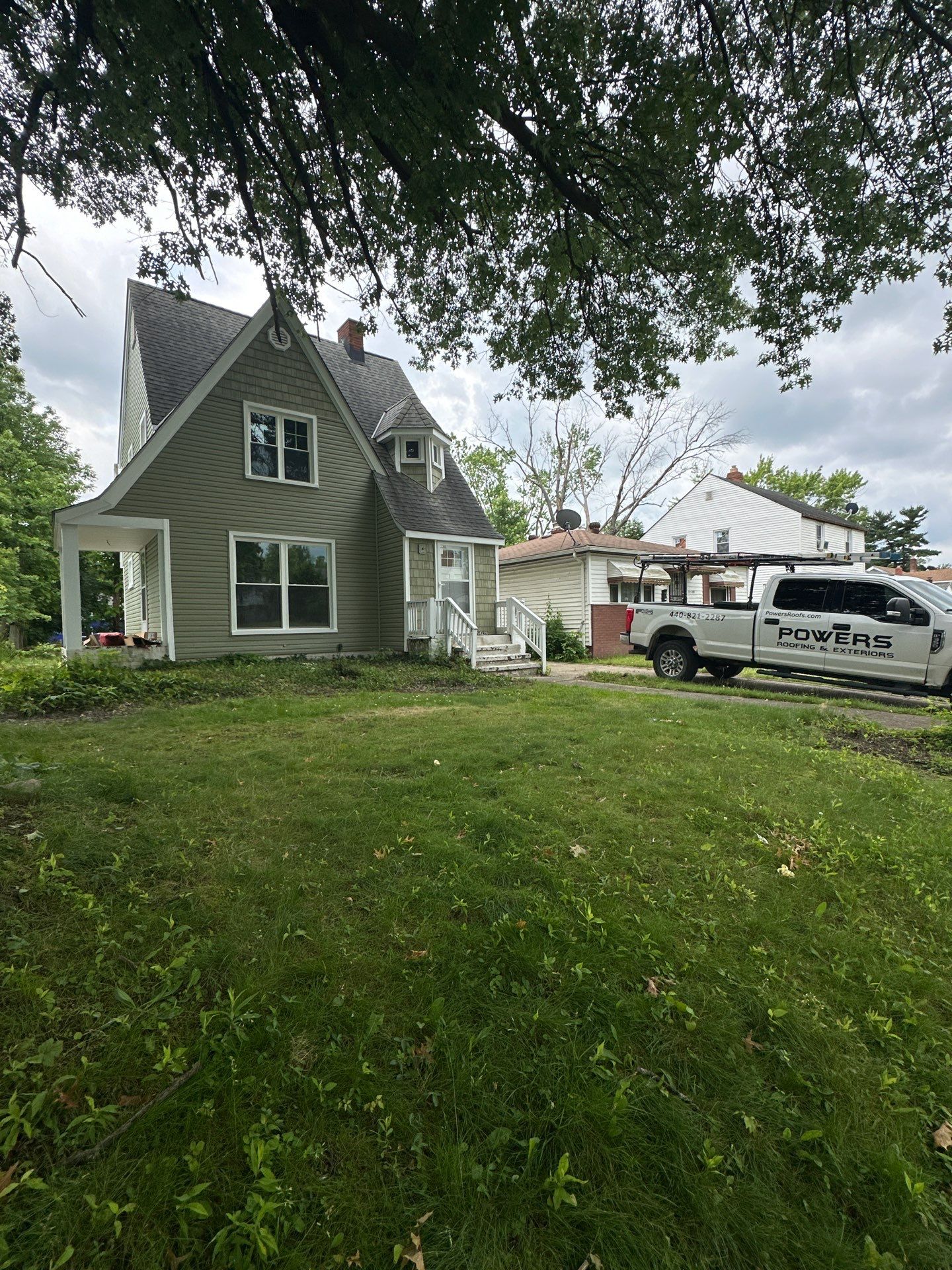 Project in Cleveland by Powers Roofing and Exteriors