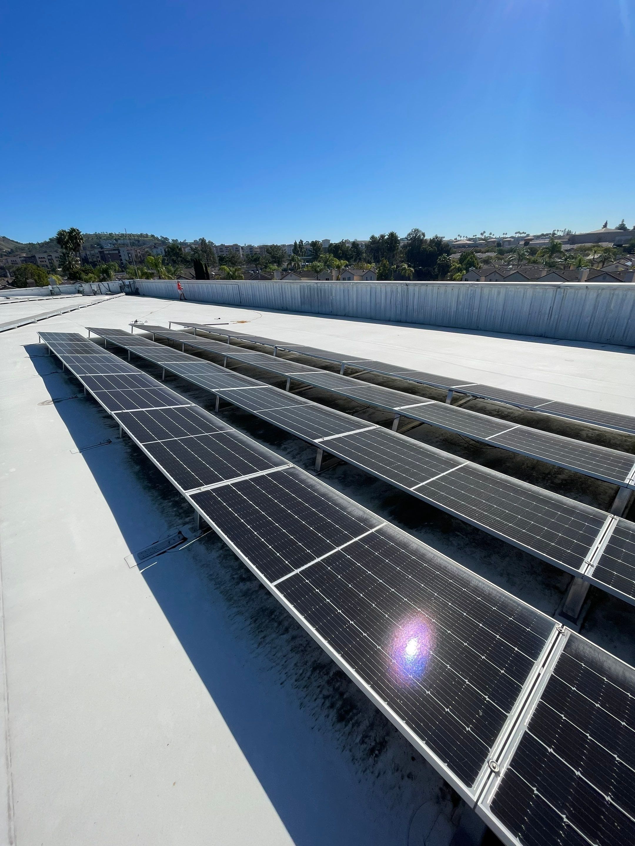 Commercial Solar Panel Cleaning by Palm Coast Solar Cleaning