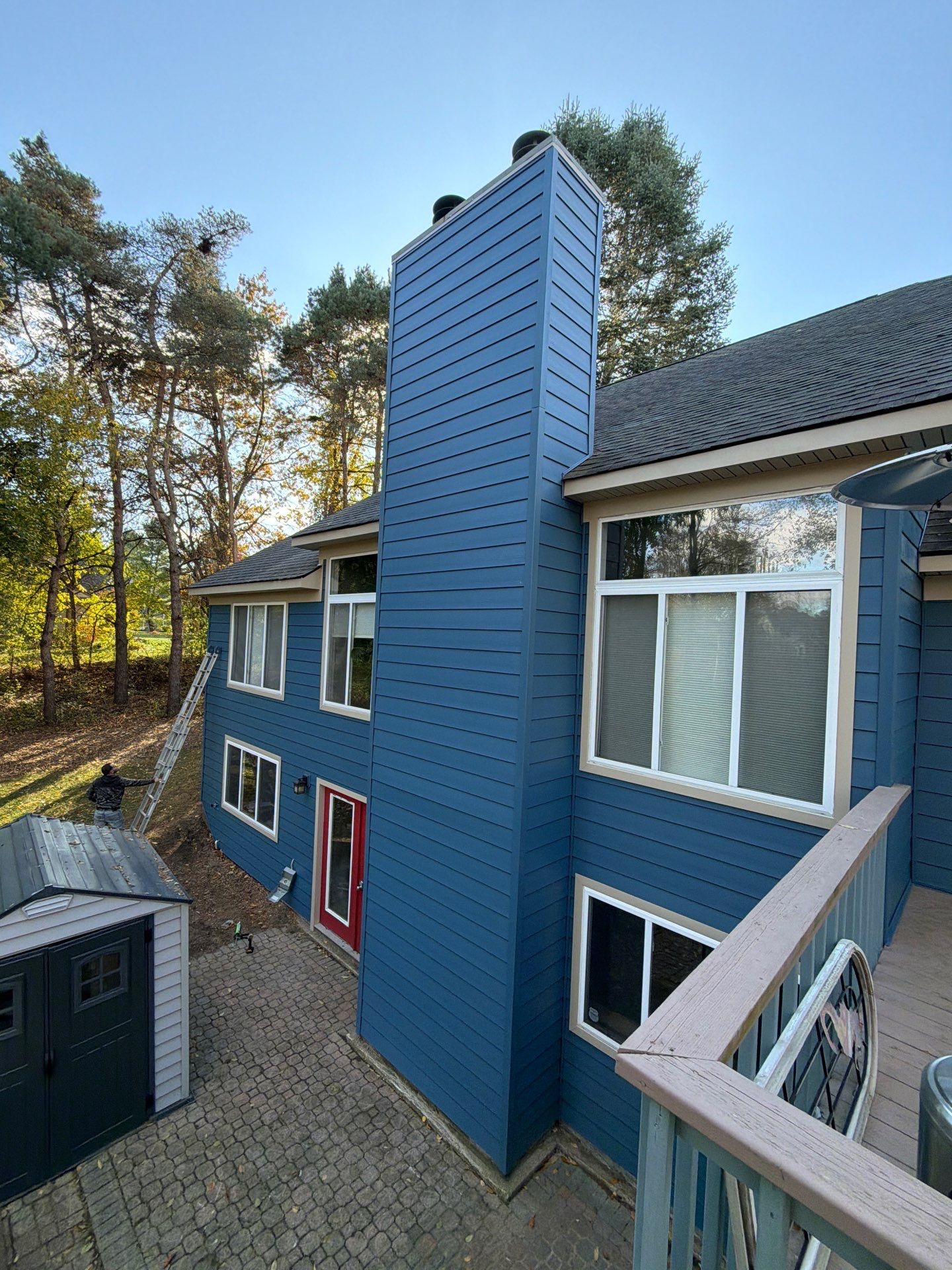 Siding Replacement using Ascend Laguna Blue by 180 Contractors