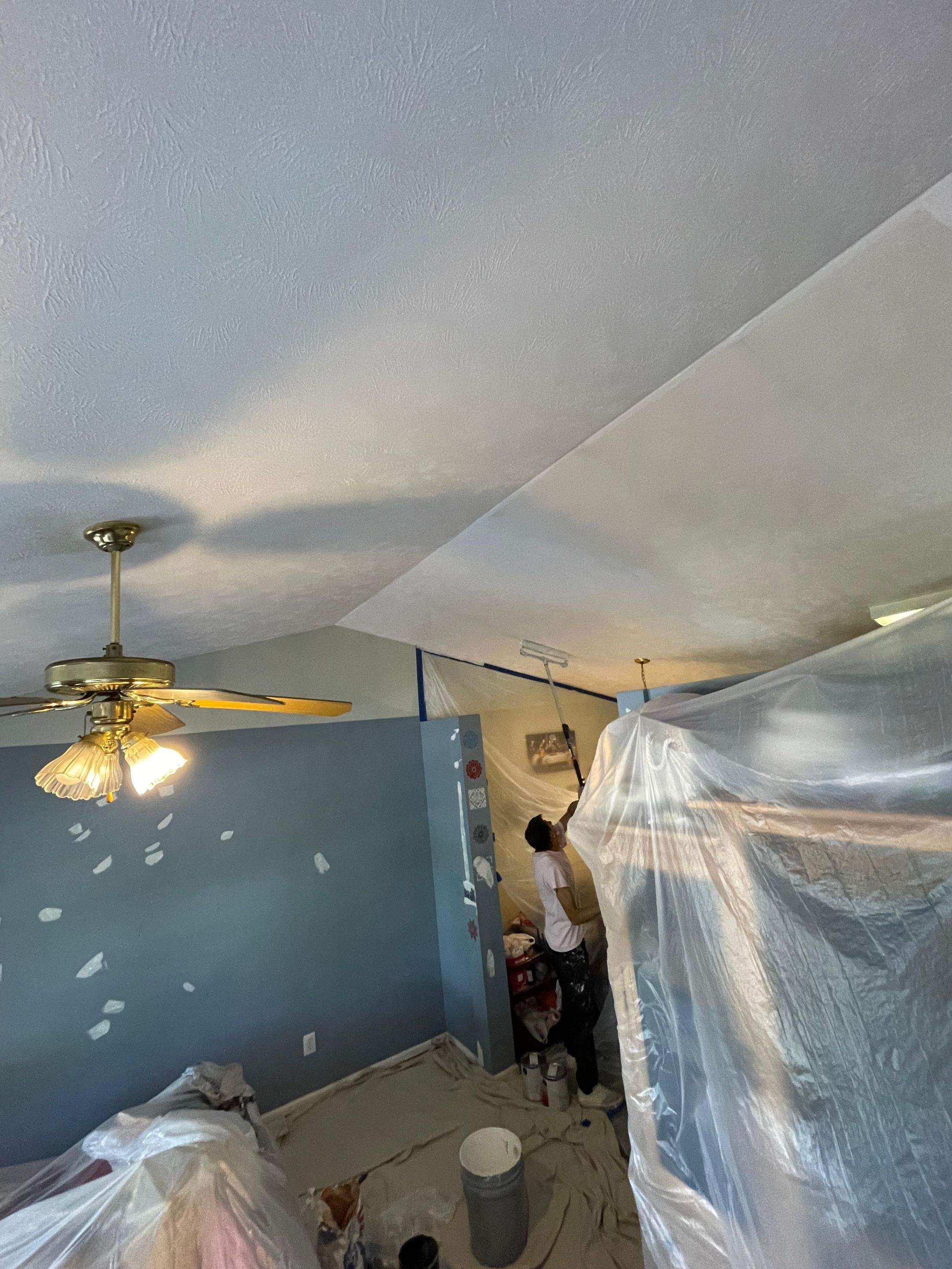Roof replacement and interior repair by hail and wind damage by Just Brilliant Restoration JBR