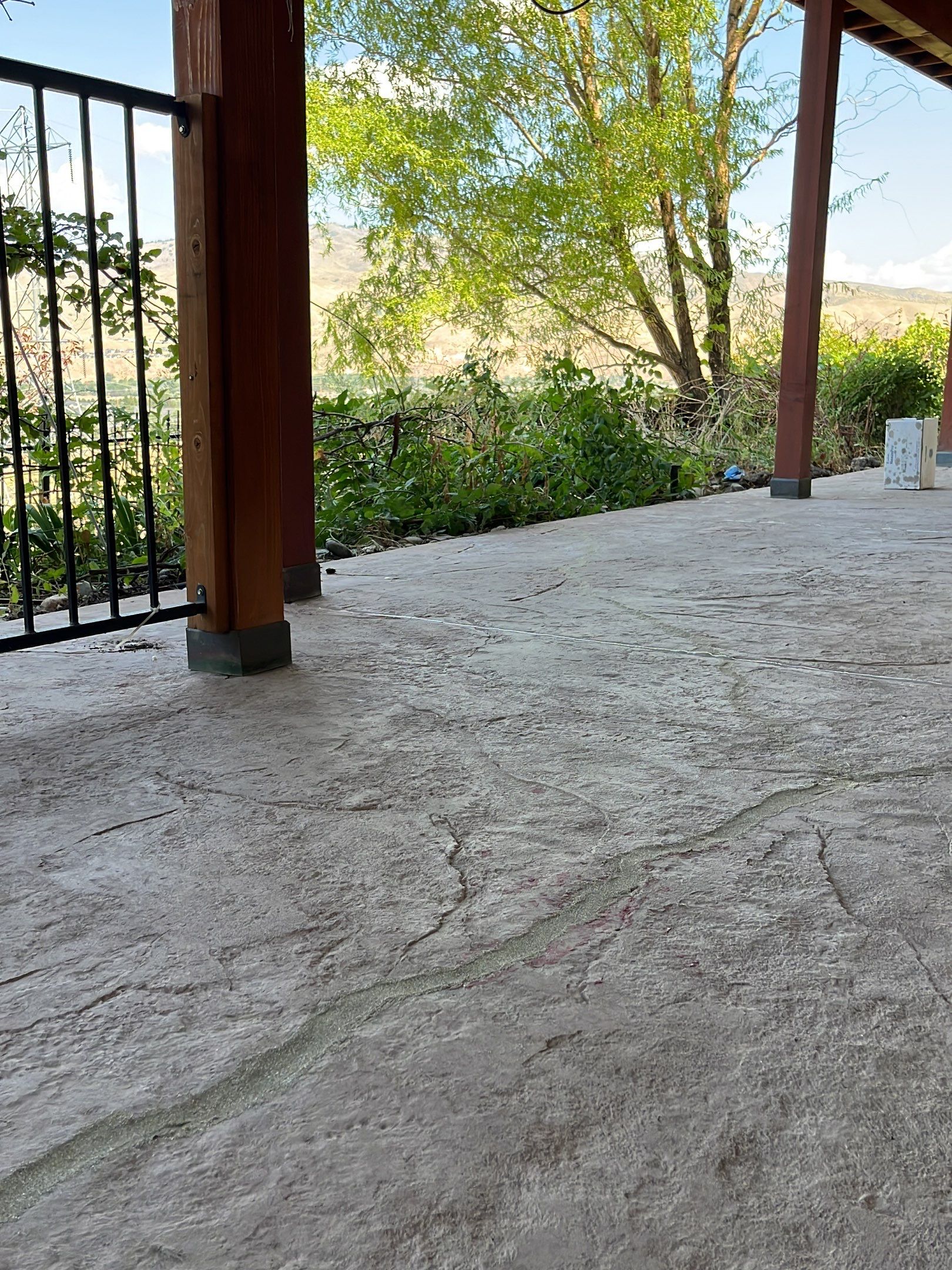 Cracking and Splintering Patio Looks Like New! by Mr. Mudd Concrete