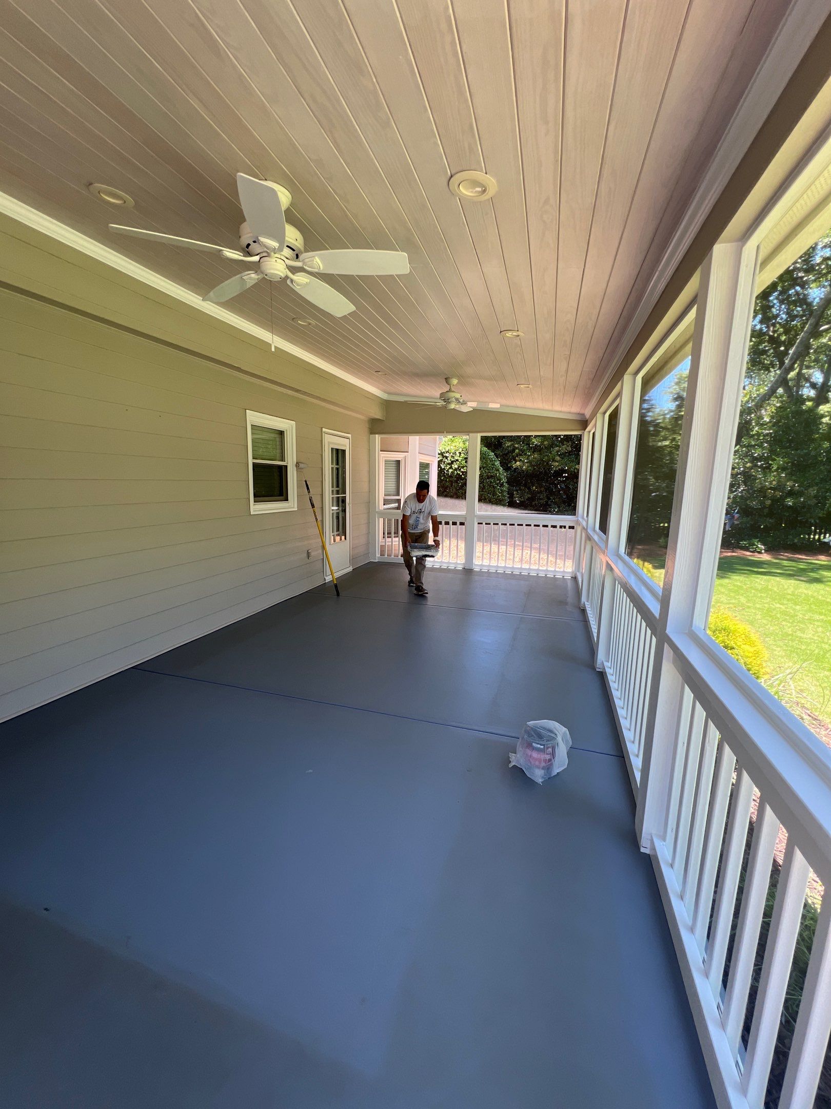 Alpharetta Exterior House Painting and Screened Porch Refresh by Swift Home Renovations