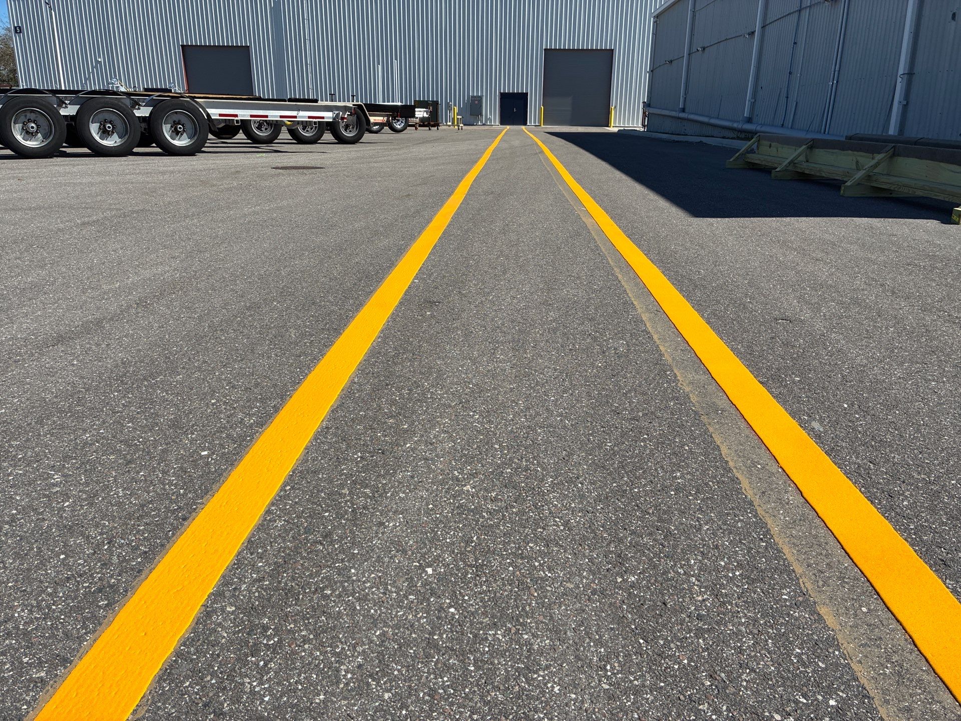 Industrial Safety Line Striping and Thermoplastic Walkways in Sarasota by Everline Coatings & Services - Southwest FL