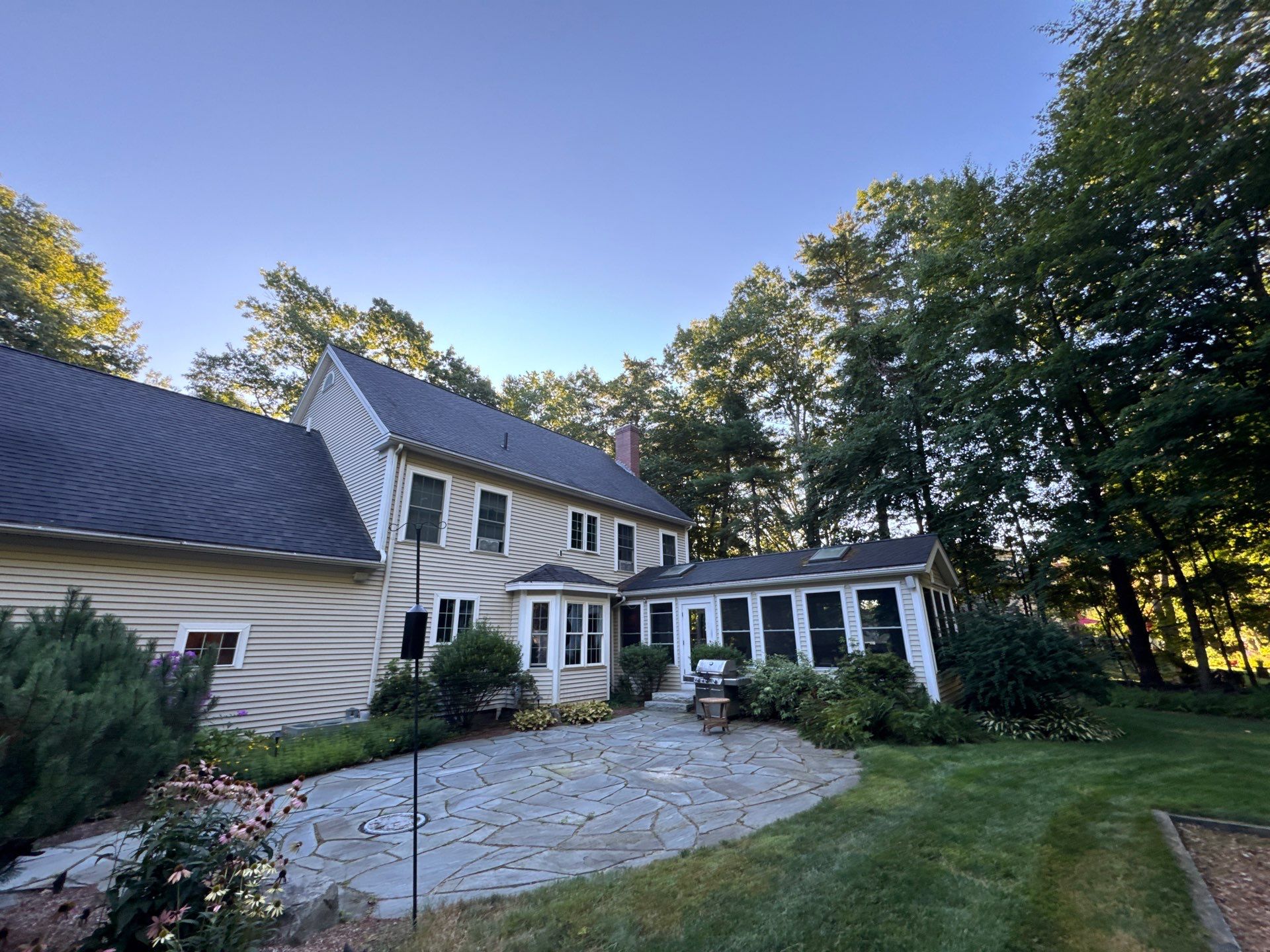 Asphalt Roof Replacement in Brentwood, NH | Owens Corning Roofing & Velux Skylights by Compass exteriors