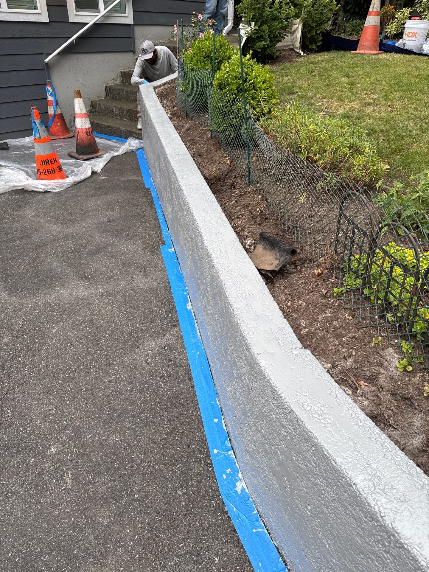 Epoxy Stairs & Sealcoat Driveway Application by Jireh Asphalt & Concrete Inc 