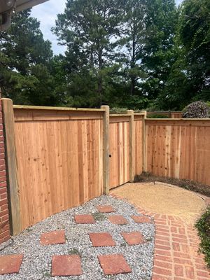 6ft Cedar Good Neighbor Privacy Fence