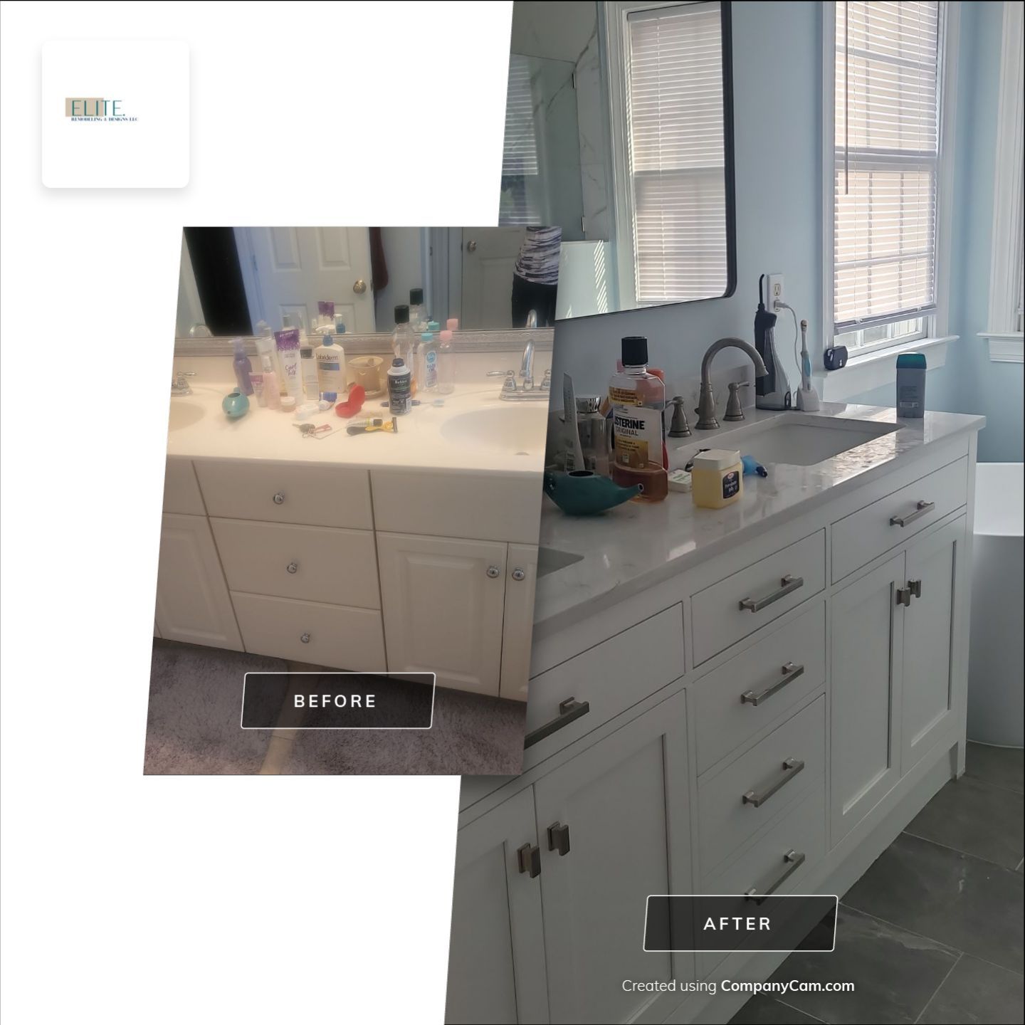 A Stunning Cary Bathroom Reimagined by Elite Remodeling and Design LLC