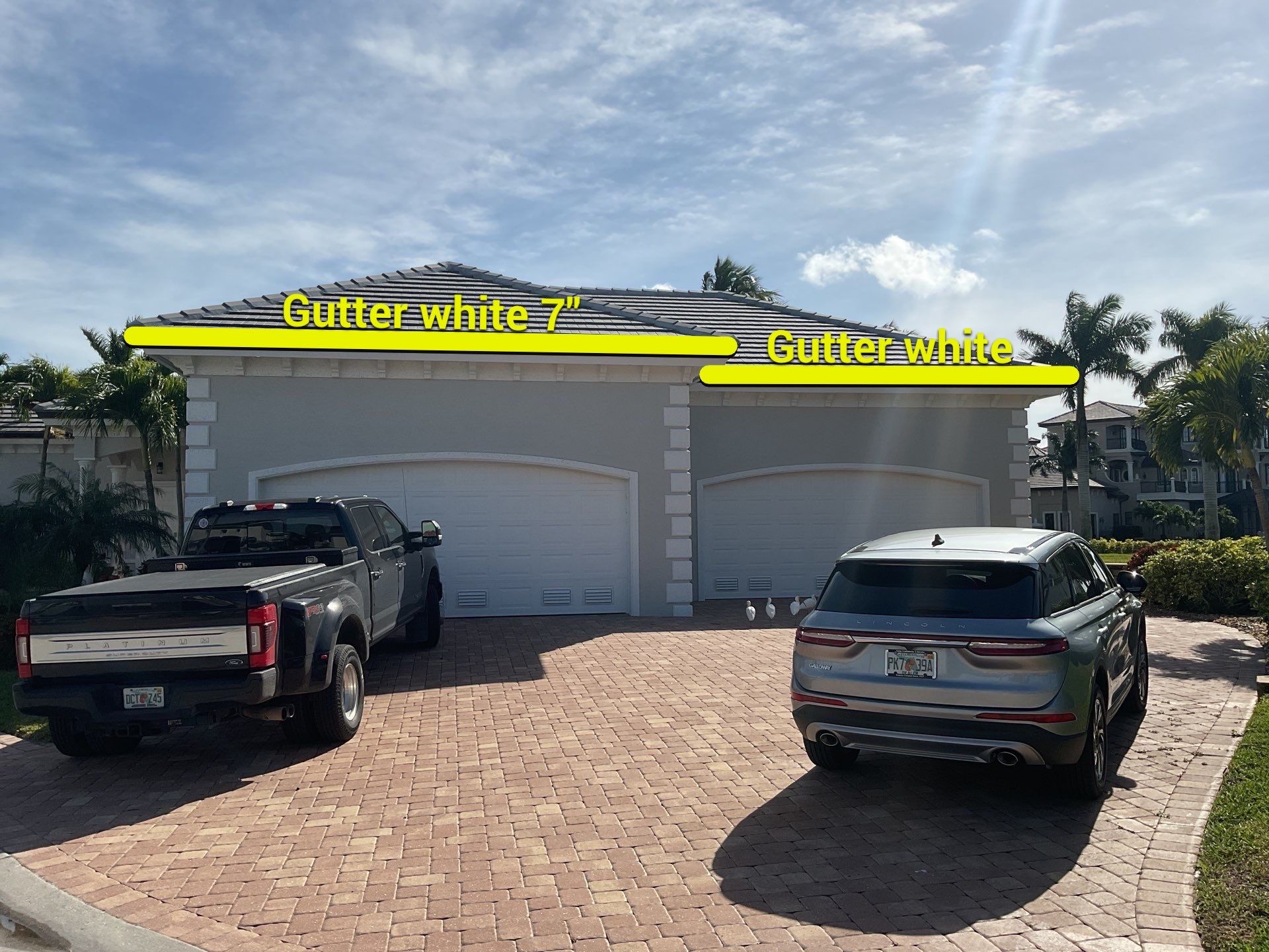 7-Inch Seamless Gutters for Heavy Rainfall in Cape Coral FL by Gutter Professors